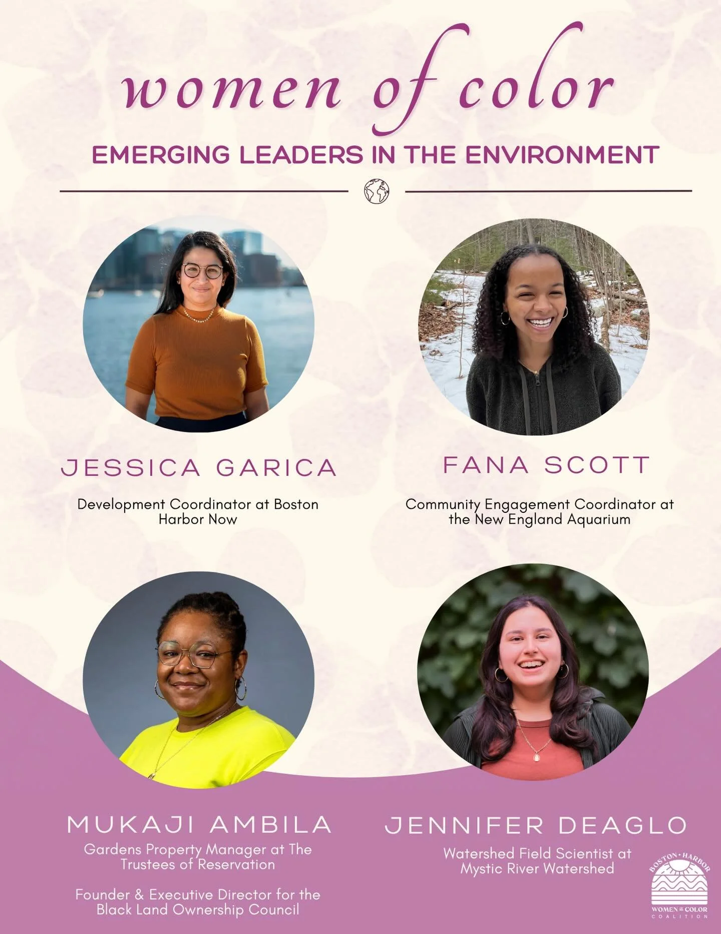 Meet the incredible panelists for our second annual Women of Color Emerging Leaders in the Environment Panel! 🌿✨

We&rsquo;re so excited to introduce this amazing group and thrilled to bring this gathering back to continue creating space for our mem