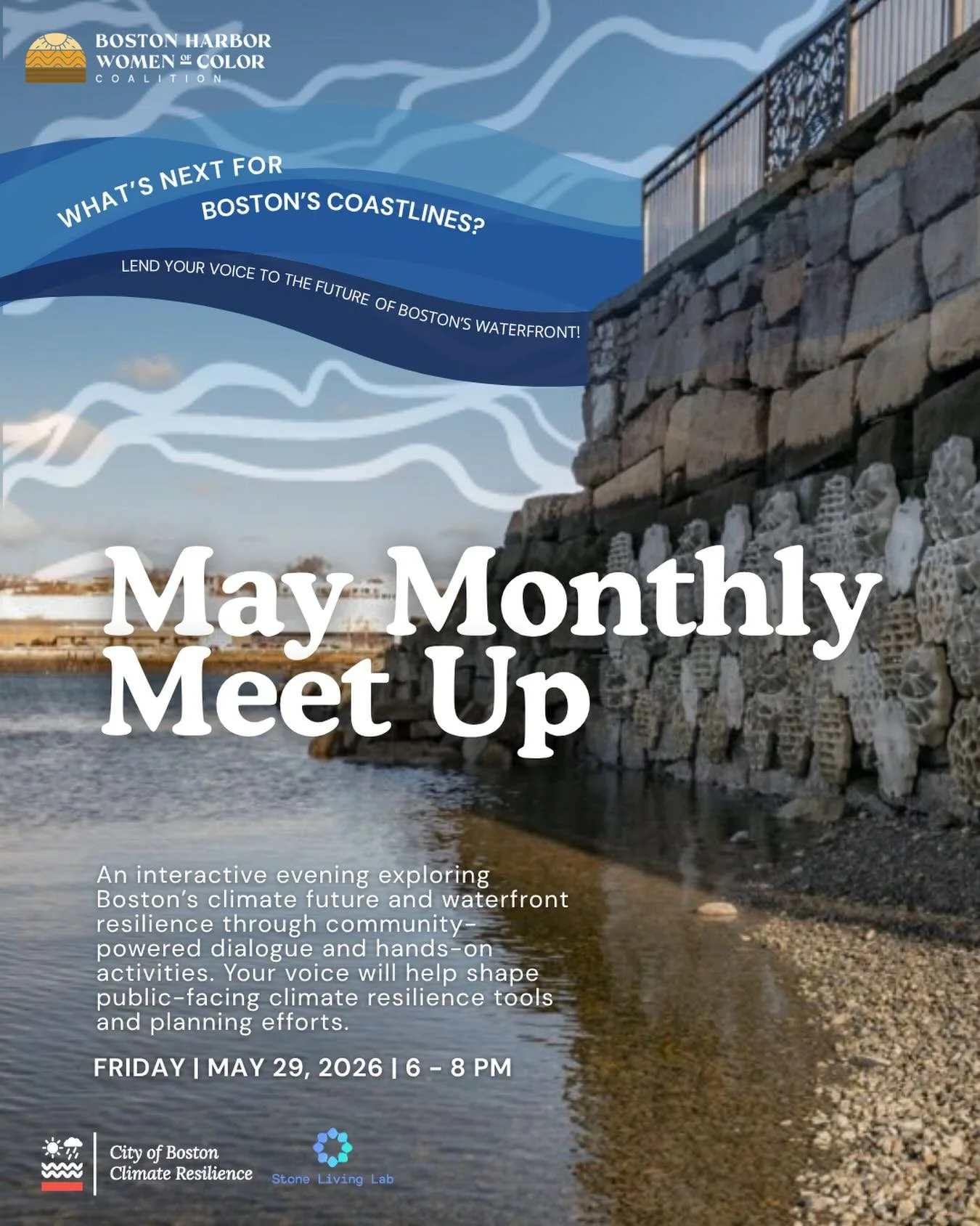 Boston&rsquo;s climate future is being shaped right now &mdash; and your voices are needed in the room 🌊✨

Join BHWOCC for our May Monthly Meet-Up, an inspiring and interactive evening where BHWOCC members like you &ndash; the experts, the storytell