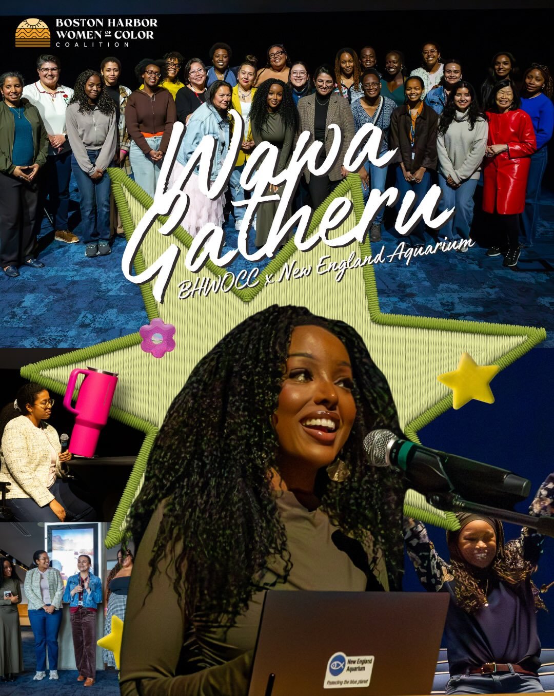 Still thinking about the conversations and connections from hearing @wawa_gatheru speak at the New England Aquarium&rsquo;s Lowell Lecture Series last month! ✨🌊

Wawa spoke with such honesty, grace, and intention. It was powerful to hear the Founder