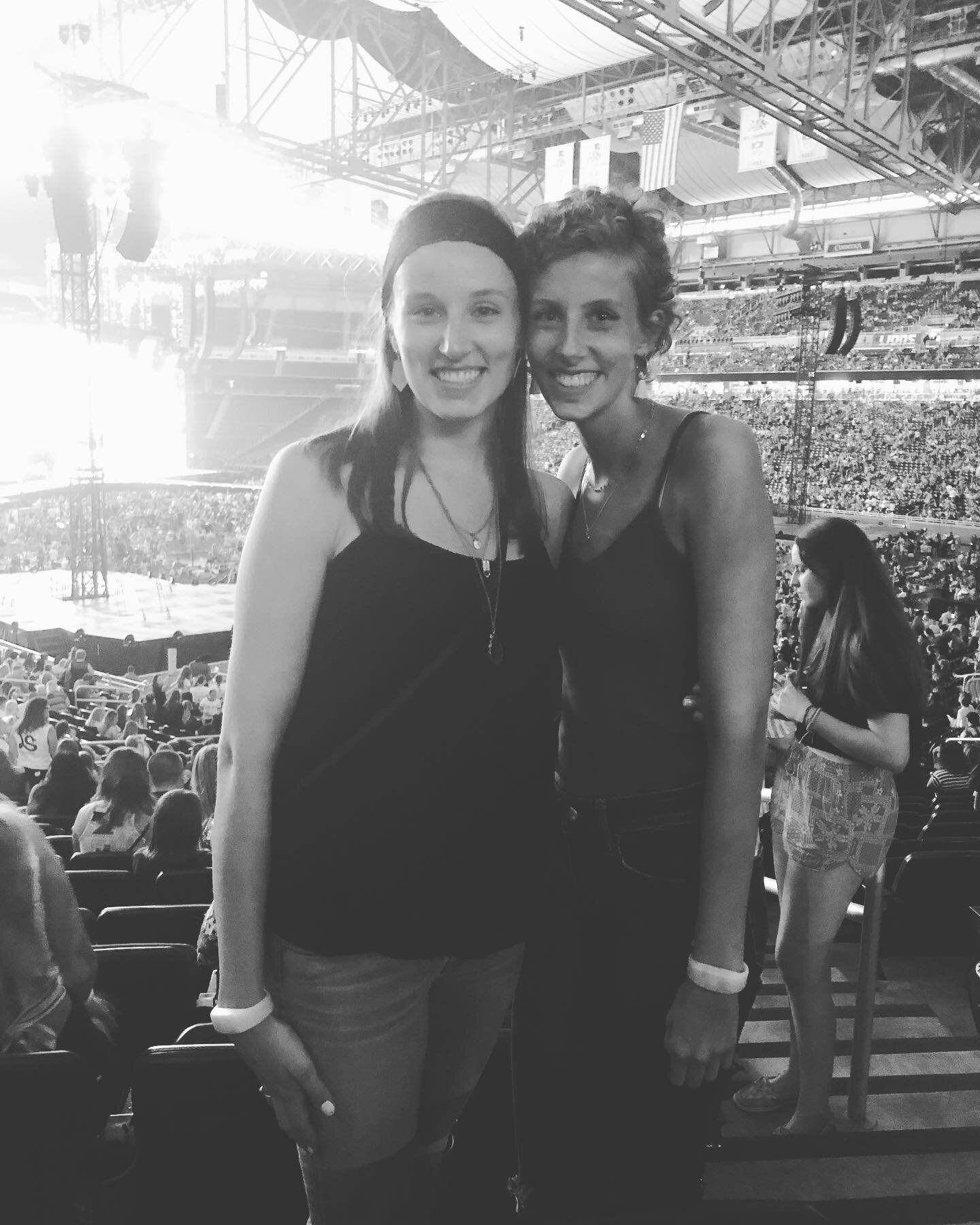 The summer after my sister&rsquo;s bone marrow transplant, when she was finally allowed to be around big crowds of people, I got us tickets to a @taylorswift concert. I was a big fan and had never seen her live before, and there was no one I wanted t