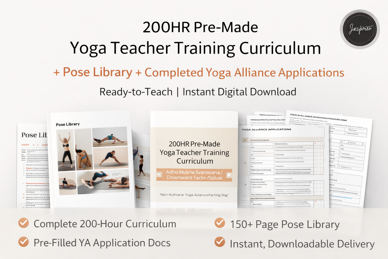 Buy a 200-Hour Yoga Teacher Training Manual & Curriculum (Instant Digital Download)