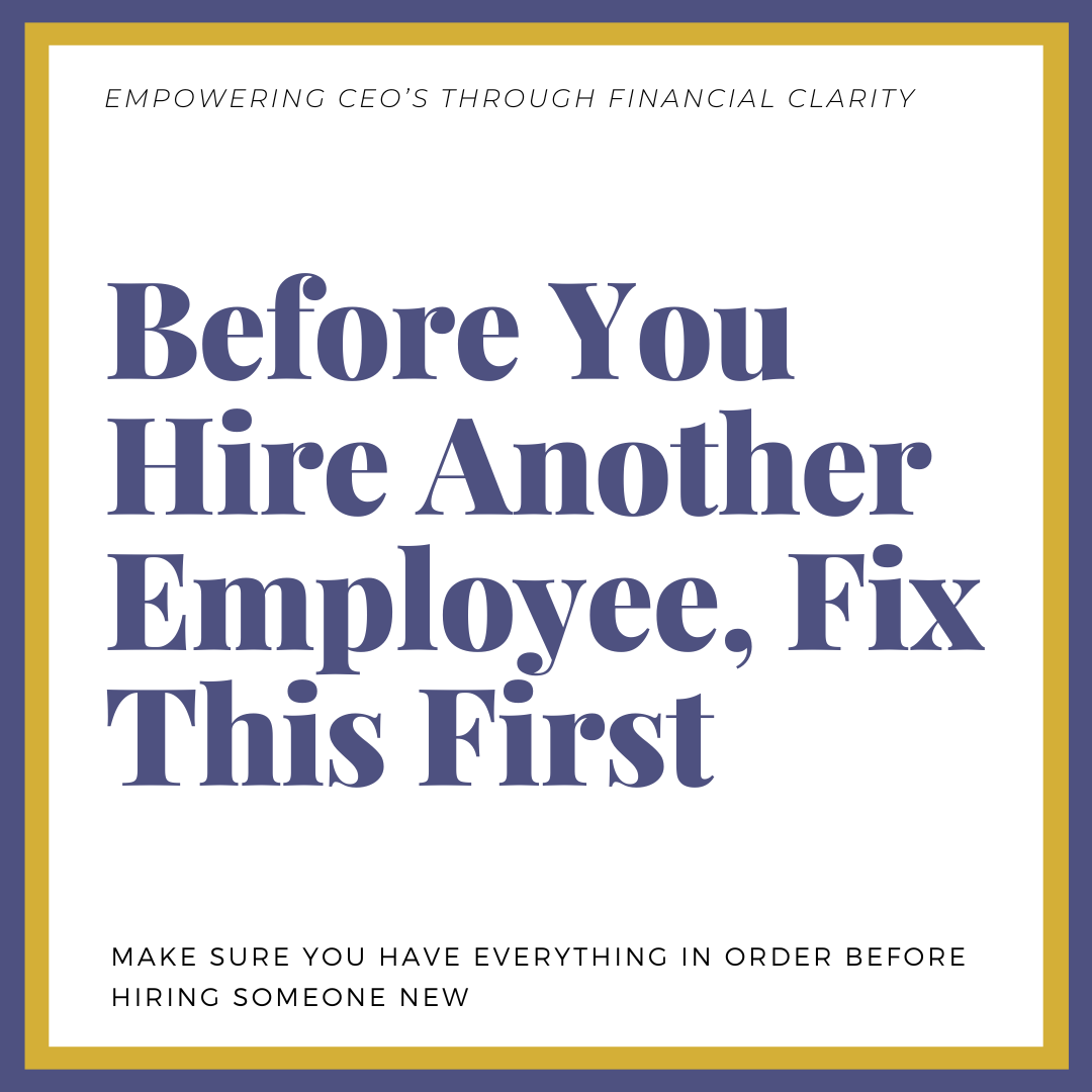       
  
     Before You Hire Another Employee, Fix This First   Growth creates pressure—and the default response is usually: “We need to hire.”  More work, more clients, more moving parts… it feels logical that the next step is adding another perso