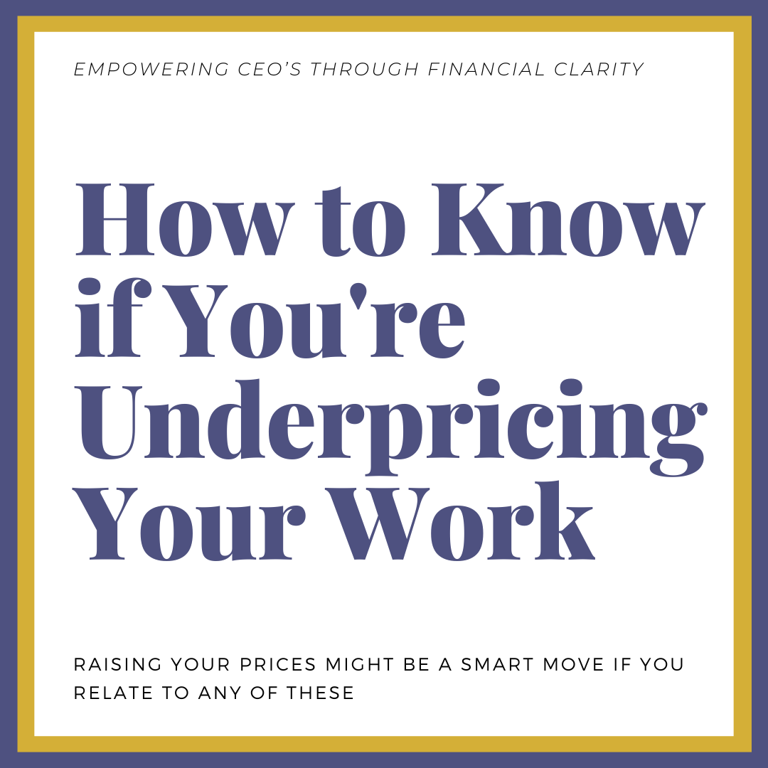       
  
     How to Know if You're Underpricing Your Work   If you've ever wondered whether you're  underpricing your services , you're not alone. Many business owners work harder every year, generate more revenue than ever before, and still find t