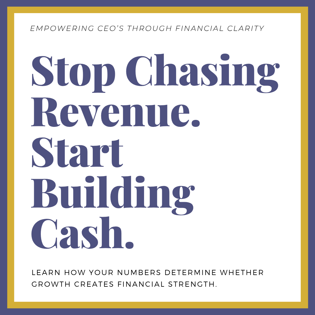       
  
     Stop Chasing Revenue. Start Building Cash.   “We just need more sales.” If you have ever said this while looking at a tight bank balance, you are in good company. Revenue growth is exciting, visible, and easy to measure. But if your re