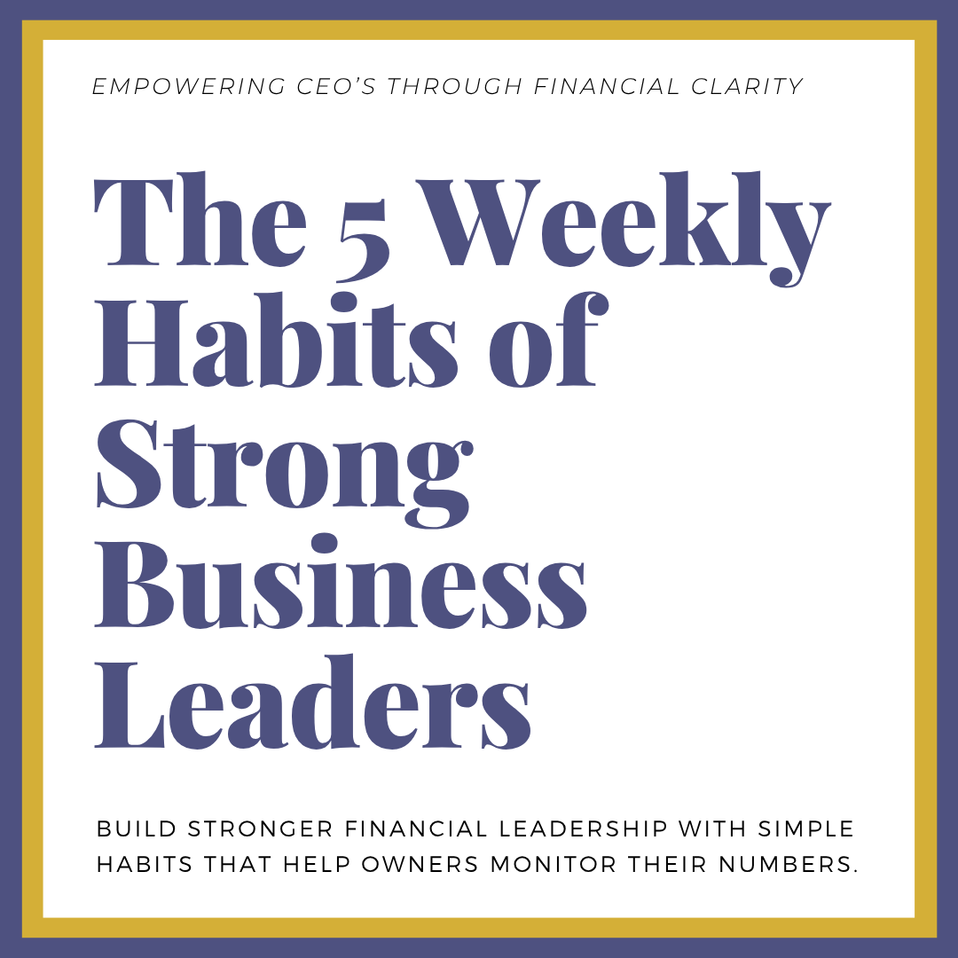       
  
     The 5 Weekly Financial Habits of Strong Business Leaders   You don't need to become an accountant to become a financially strong business leader. In fact, some of the most valuable  financial habits for business owners  have very littl