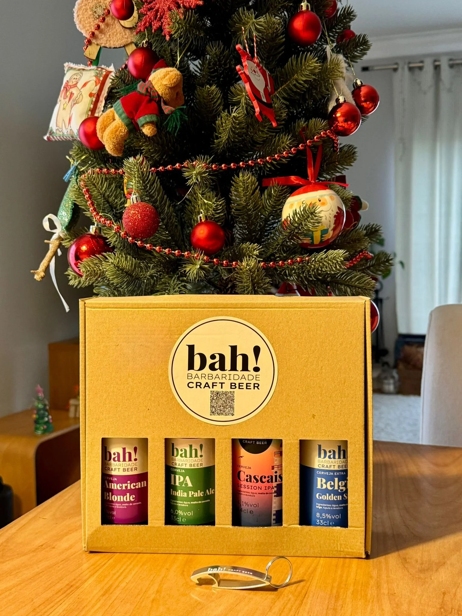 Pack Natal Bah - 3 garrafas, 1 lata e um abre caricas