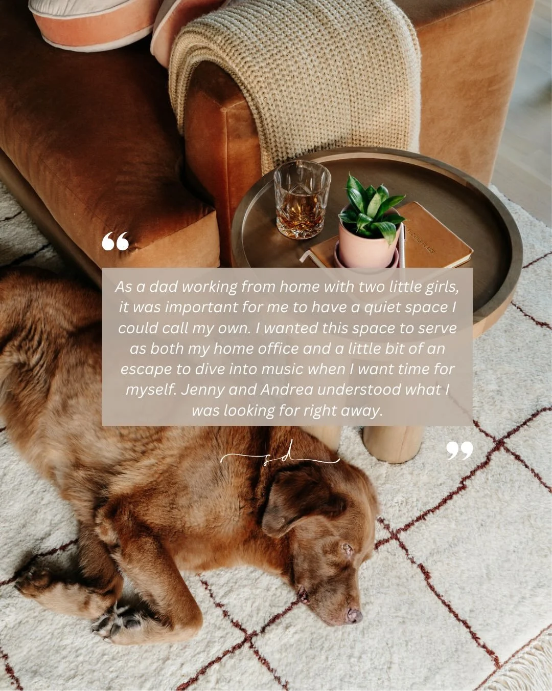 &bull;Creating a multifunctional space was definitely a challenge &mdash; but the final result in The Attic proves that when functionality and aesthetics work together, magic happens. 💫.

// TESTIMONIAL 👇🏼 //

&ldquo;As a dad working from home wit