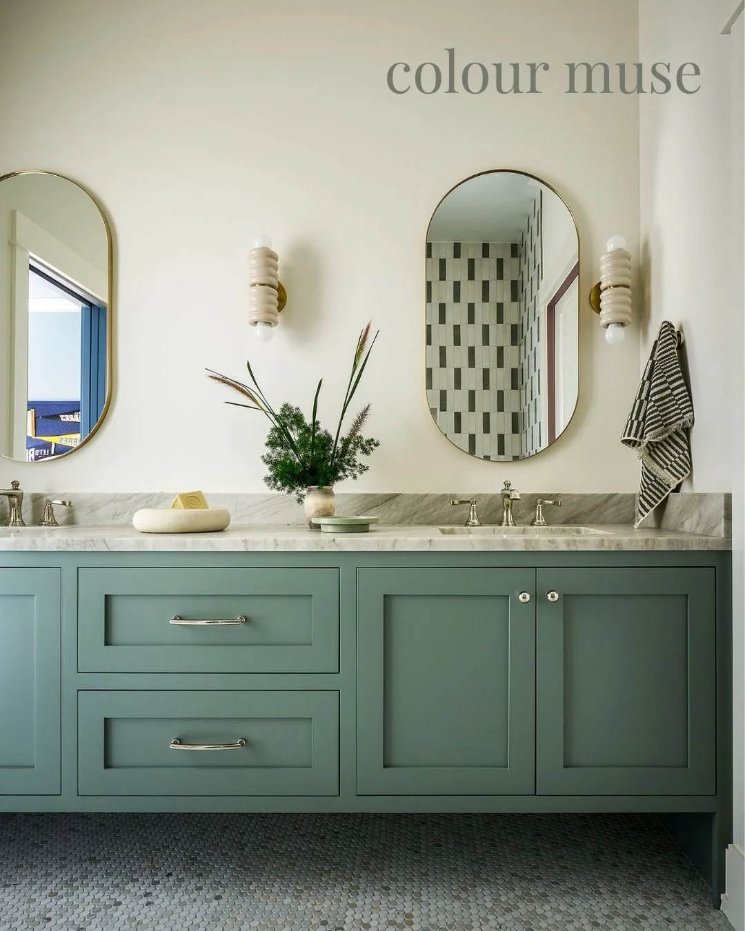 &bull; Fifty Shades of Green 🌿🥑

Never a trend, a constant reference in our work. From olive to moss, sage to forest, greens blur the lines between indoors and out. 🌳

They may whisper in the background and other times be the focal point. Green br