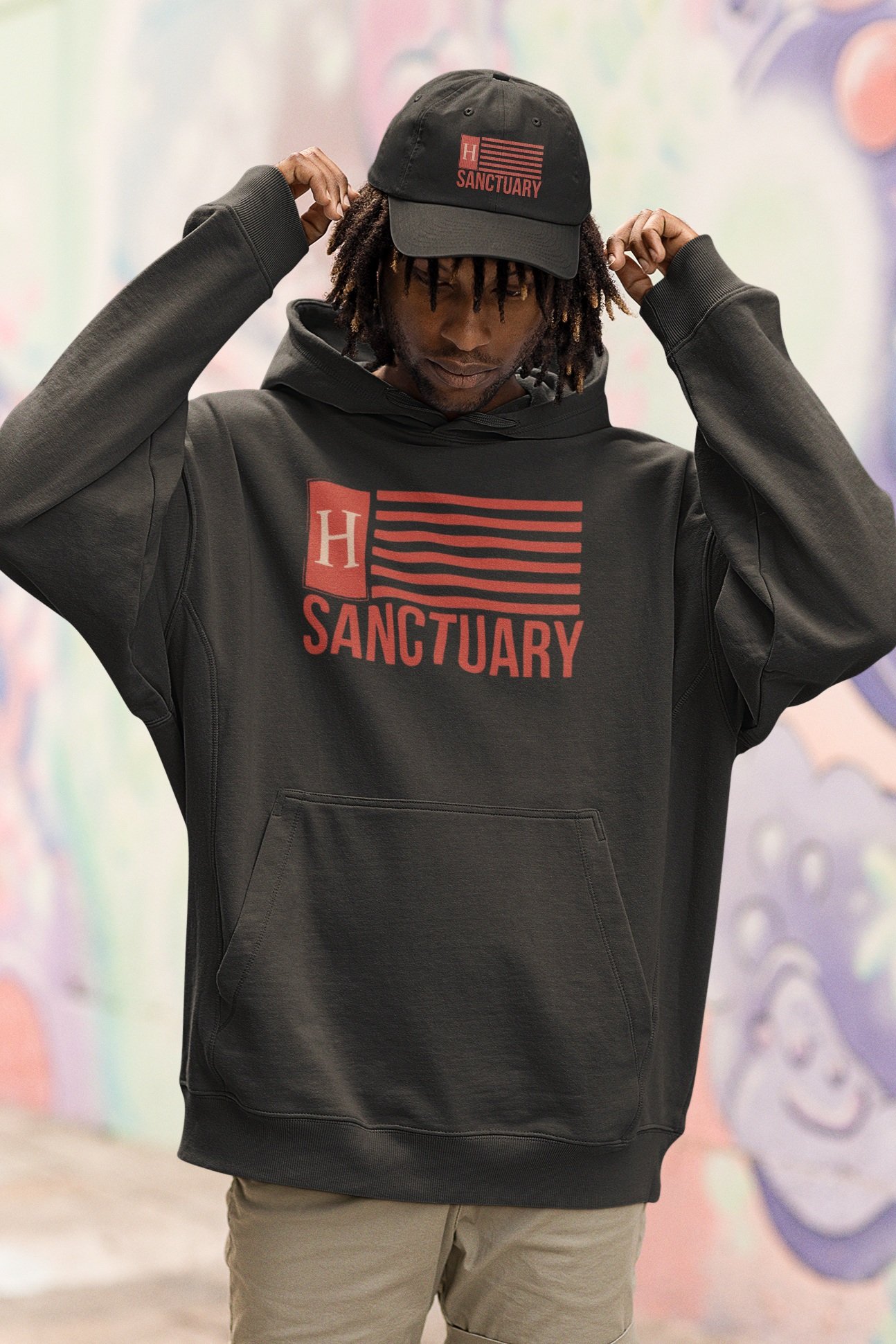 Embroidered Sanctuary Nation Hoodie