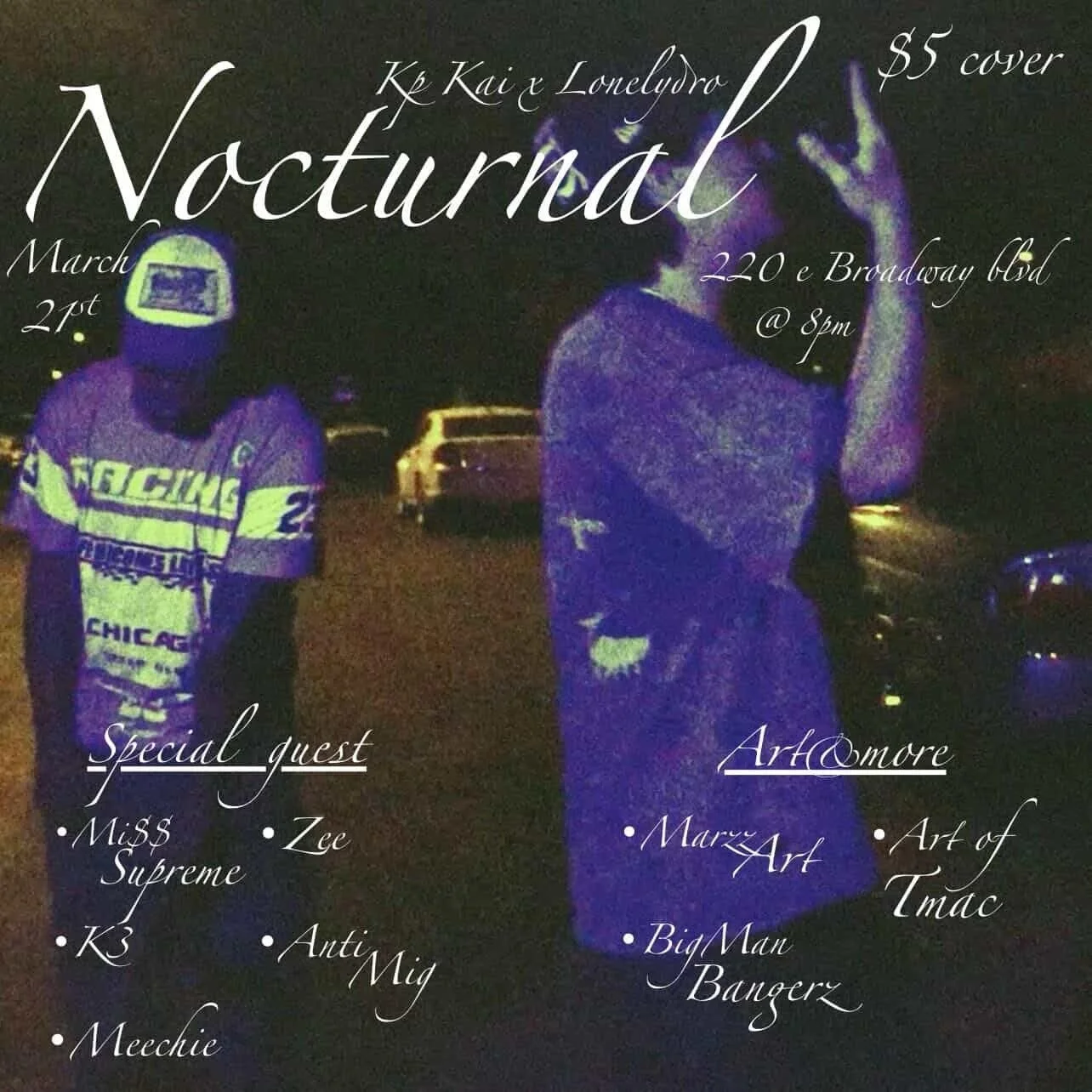 3/21 @ 8pm: KP KAI and Lonelydro album release