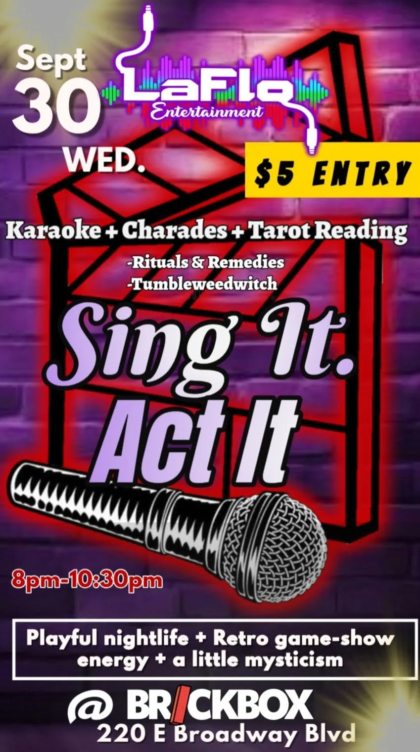 9/30 @ 8pm: LaFlo Entertainment presents Karaoke, Games, + Tarot