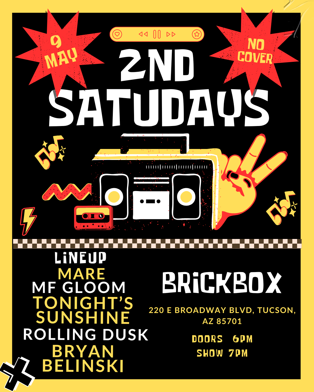 5/9 @ 8pm: Tonight Sunshine presents TnT Saturdays