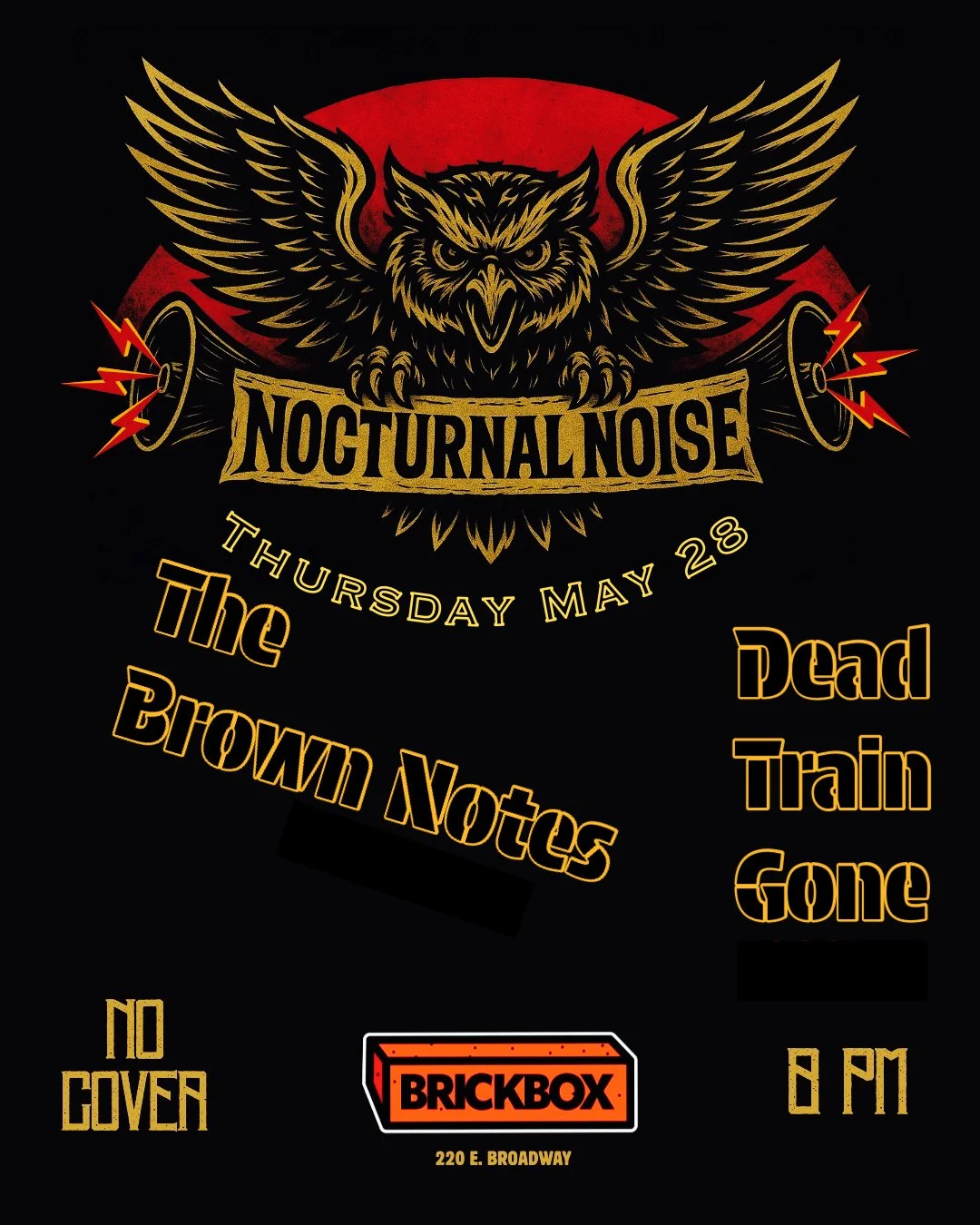 5/28 @ 8pm: Nocturnal Noise (Every Last Thursday of the Month)