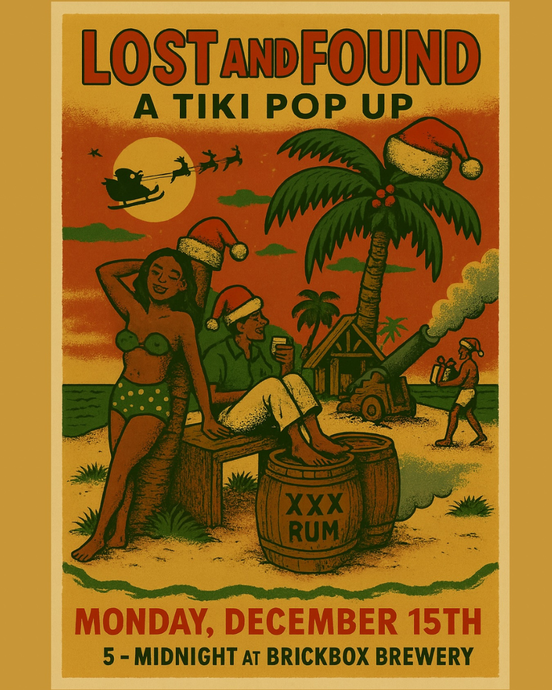 12/15 @ 5pm: Lost and Found Tiki Pop up (Monday)