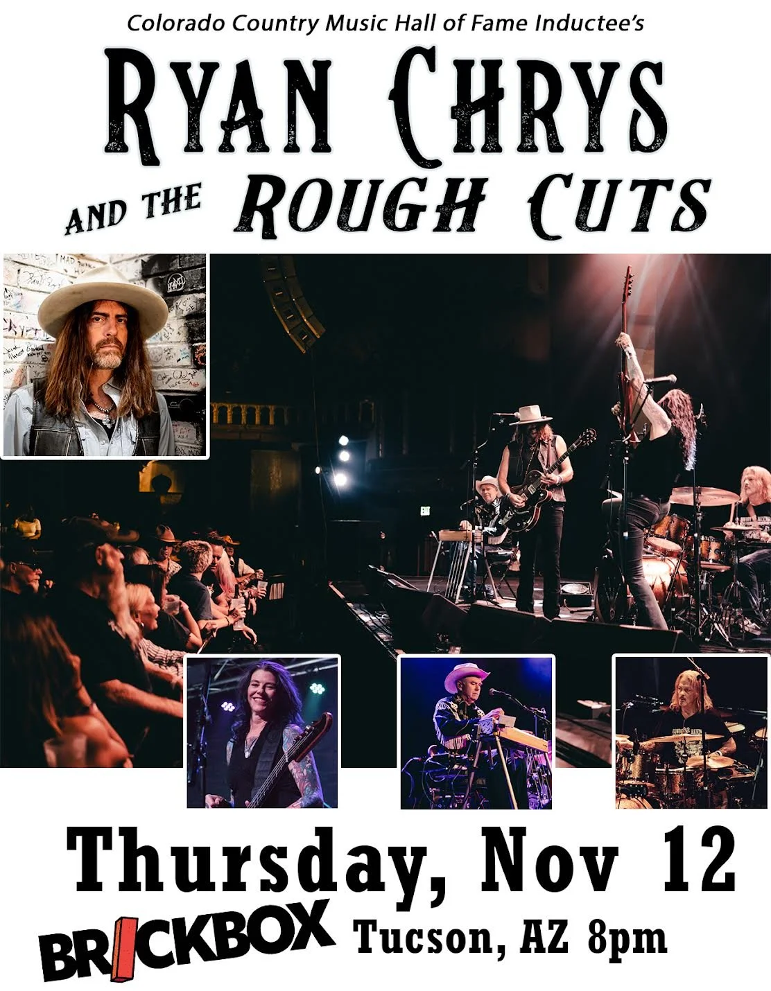 11/12 @ 8pm: Ryan Chrys & The Rough Cuts (outlaw country)