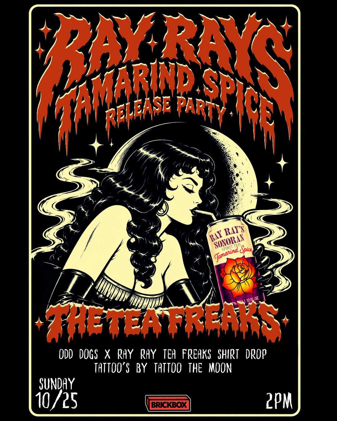 10/25 @ 2pm:  Ray Rays Tea X ODD DOG day party