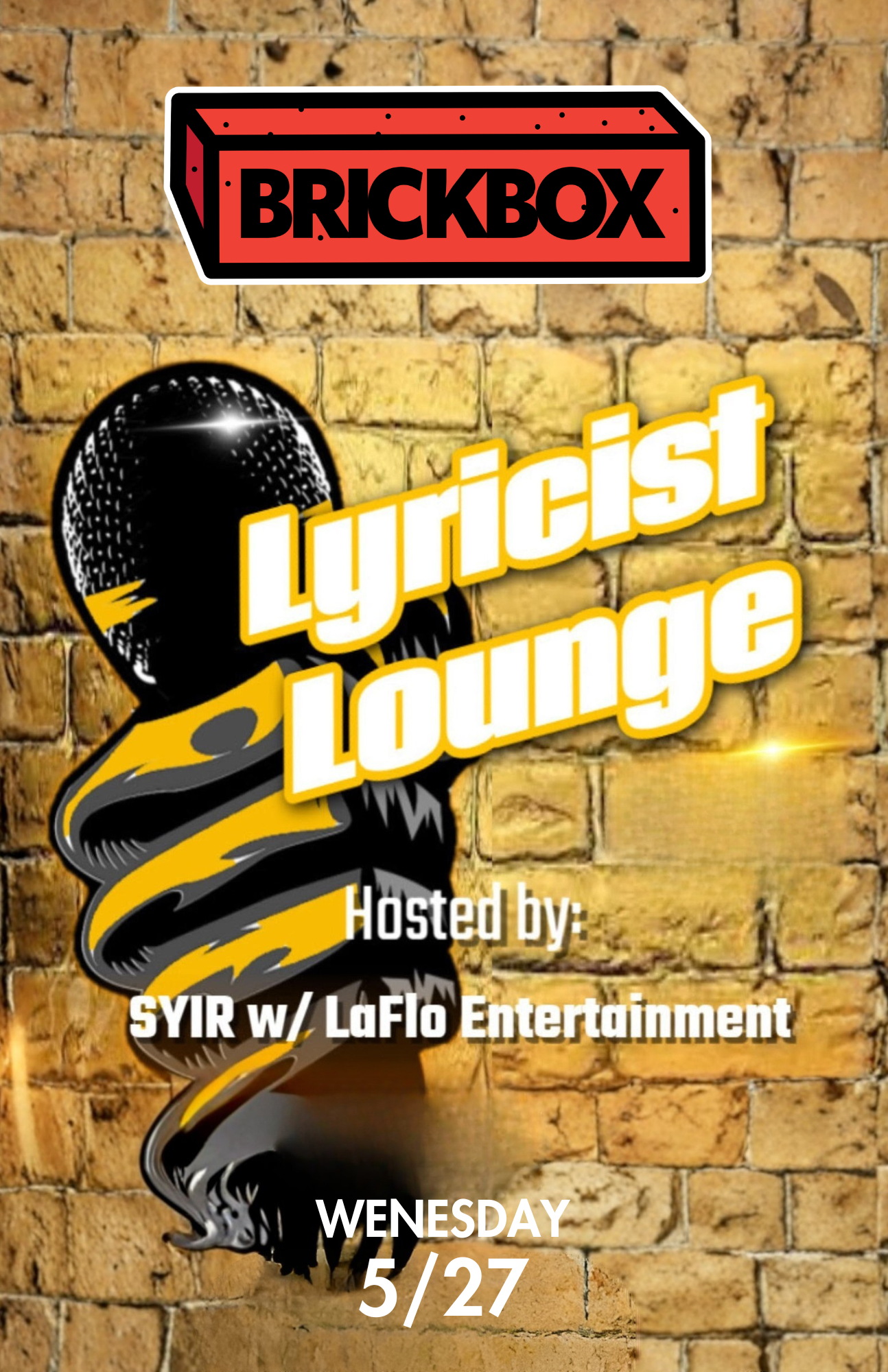 5/27 @ 8PM: Laflo ENT presents lyricist lounge 