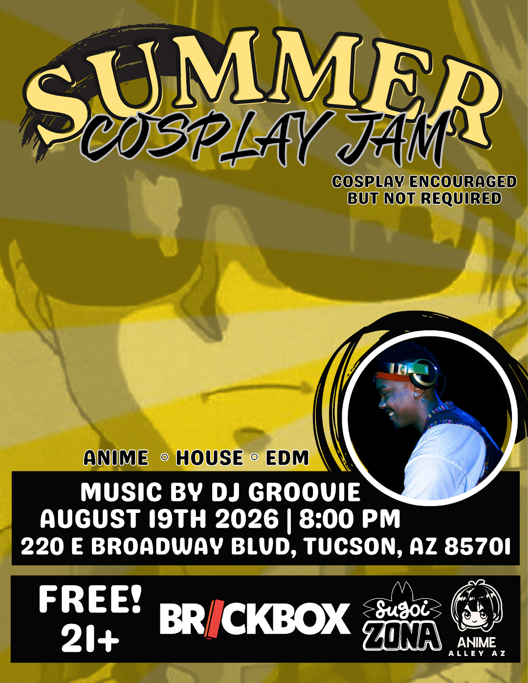 8/19 @ 8pm: Sezer Productions presents Anime cosplay party
