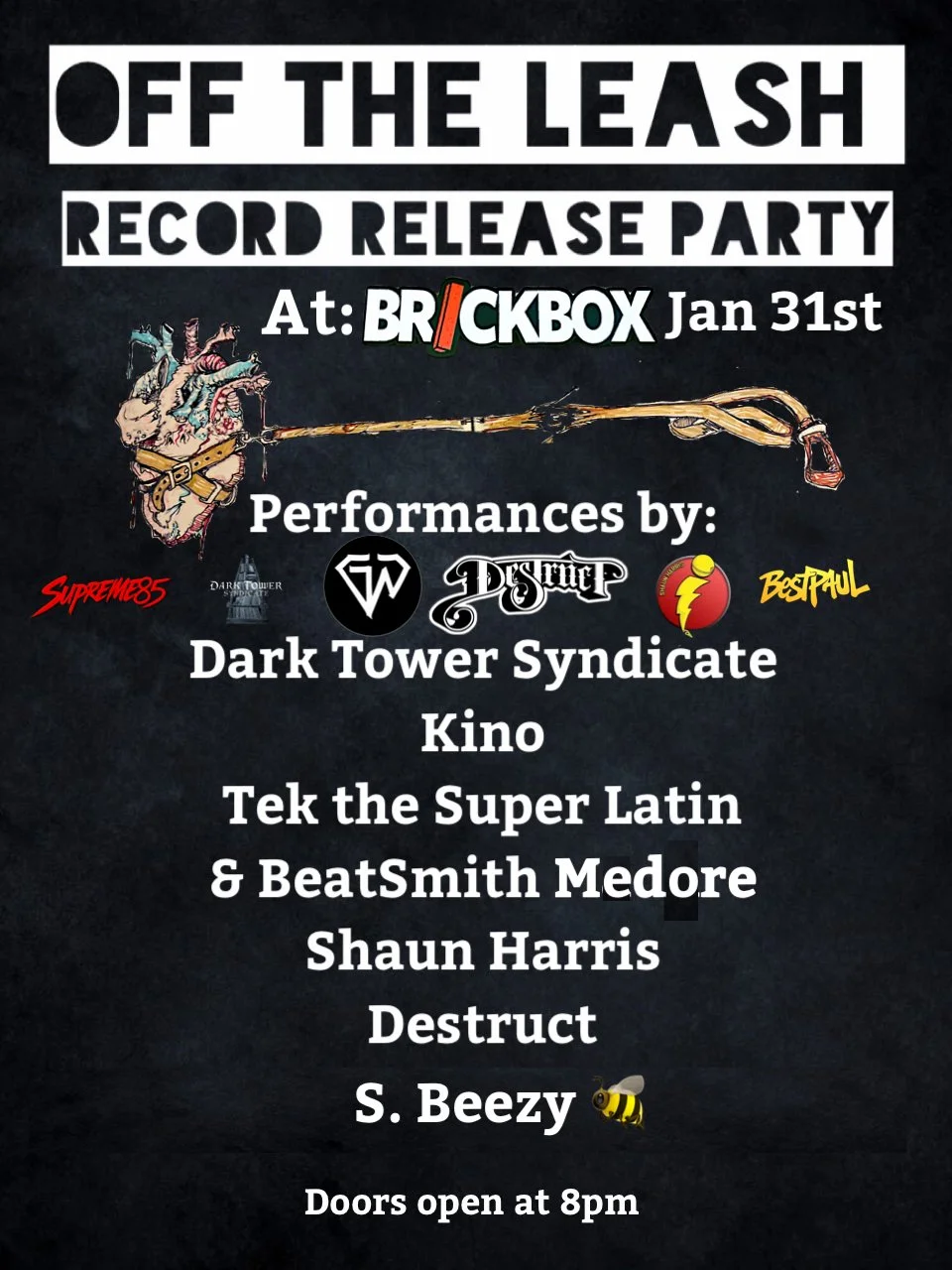 1/31 @ 8pm: Bar With Friends Presents OFF THE LEASH RECORD RELEASE PARTY 