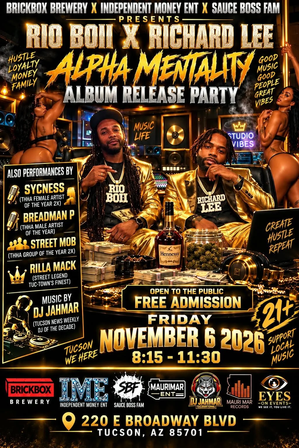 11/6 @ 8pm: Rio boii and Richard Lee Album release
