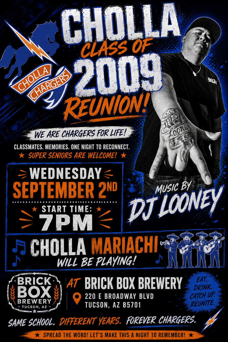 9/2 @ 7pm: Cholla 2009 Reunion 