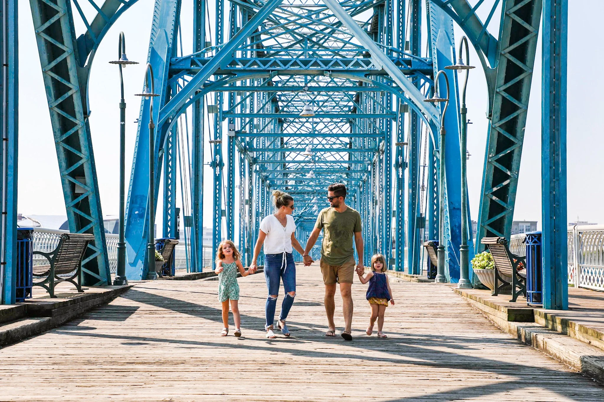The Judge family on RV Trip in Tennessee.