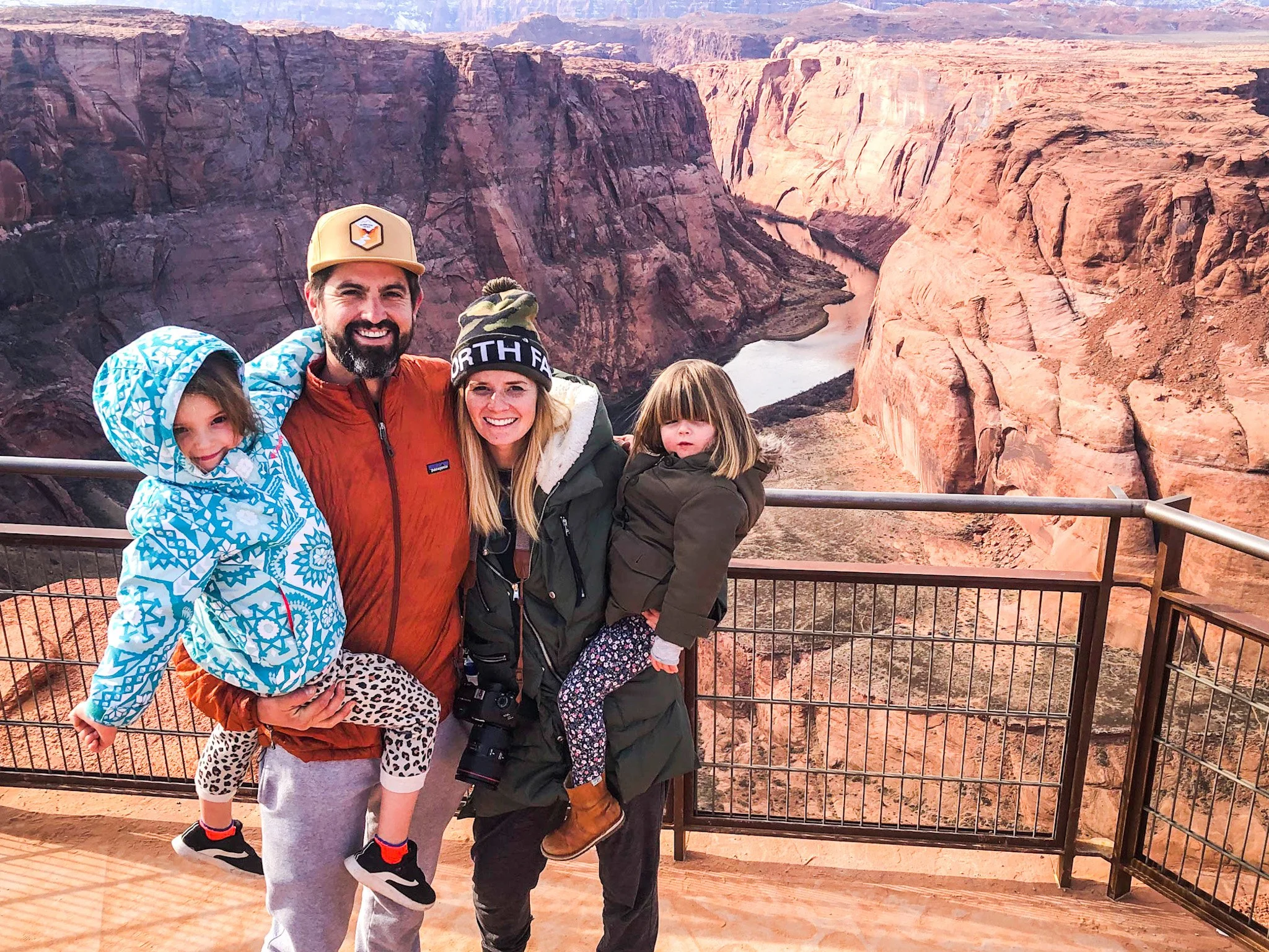 The Judge family on RV Trip in Arizona.