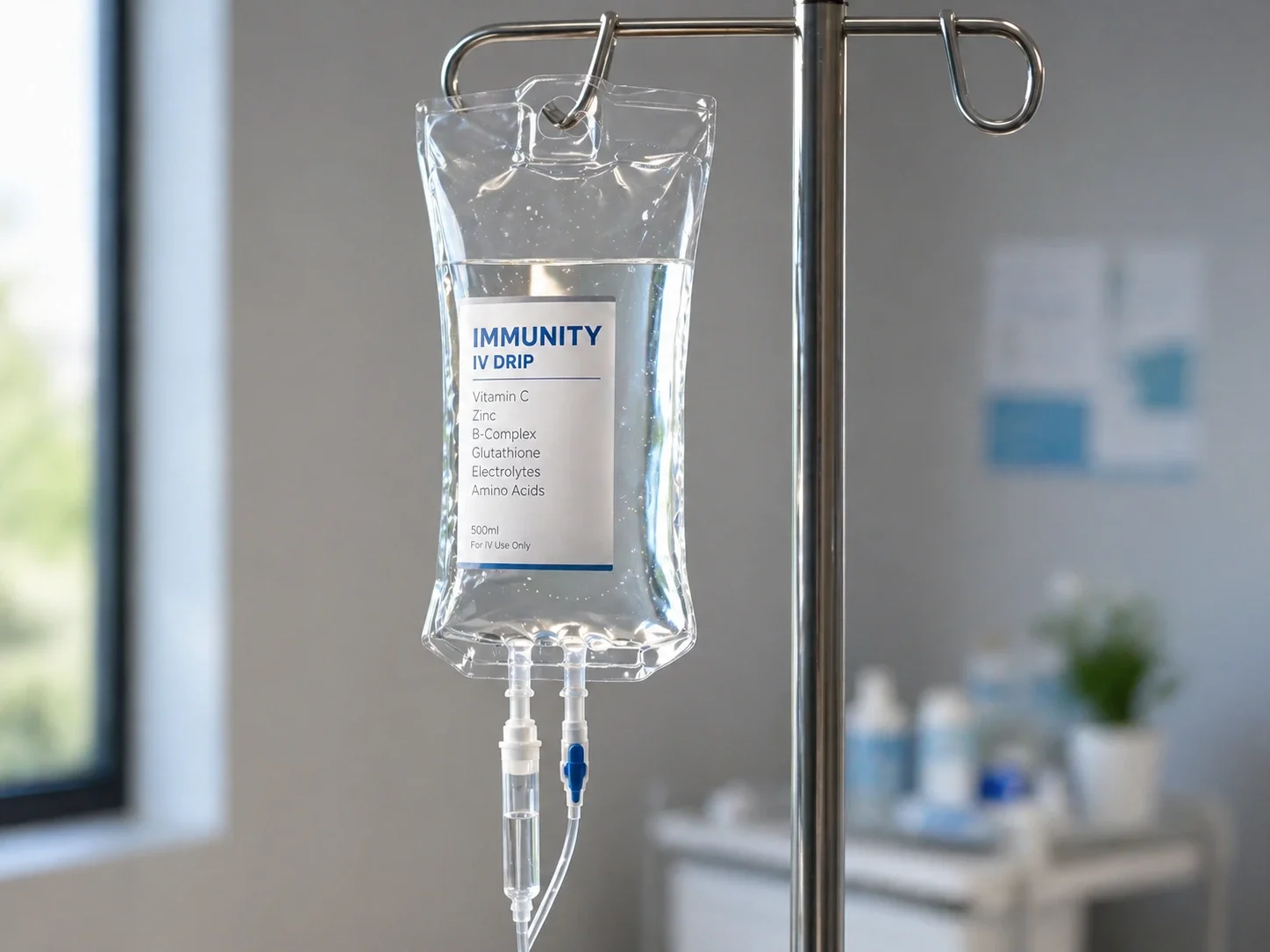 Immunity IV drip therapy bag