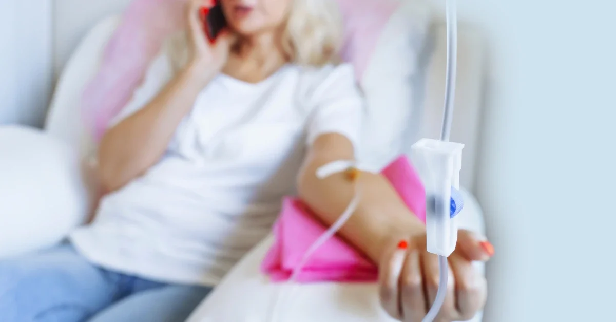 Relaxing IV drip session