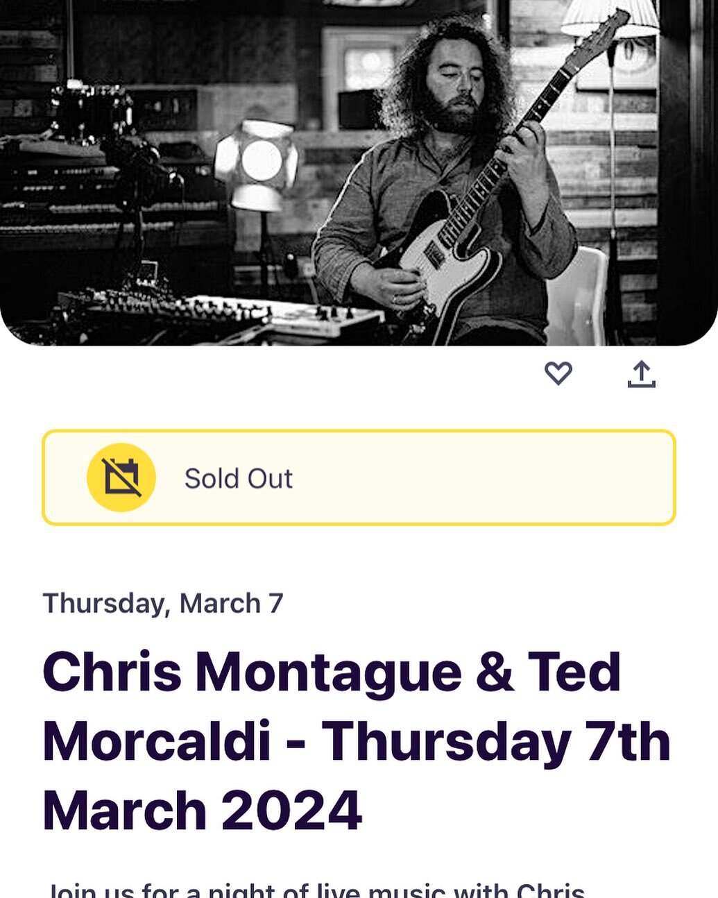 Sold out! Thanks to all who have gotten a ticket. Lots of new music in store for you. Can&rsquo;t wait!

@hotnumberscoffee 
@chrisrmontague62 
#guitar #guitarduo #ukjazz #ukguitarist #cambridge #cambridgemusic #cambridgejazz #livemusiccambridge