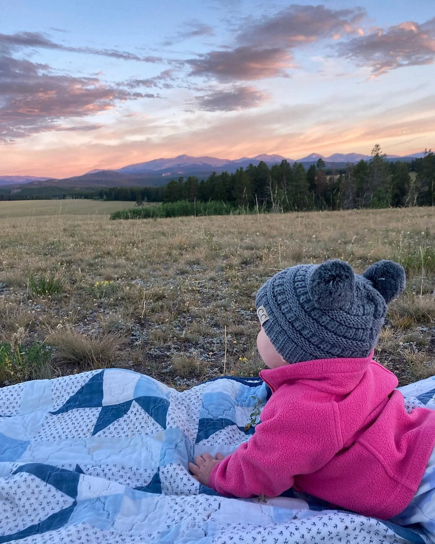I just love this picture of our little mountain girl. ❤️🏔🌲