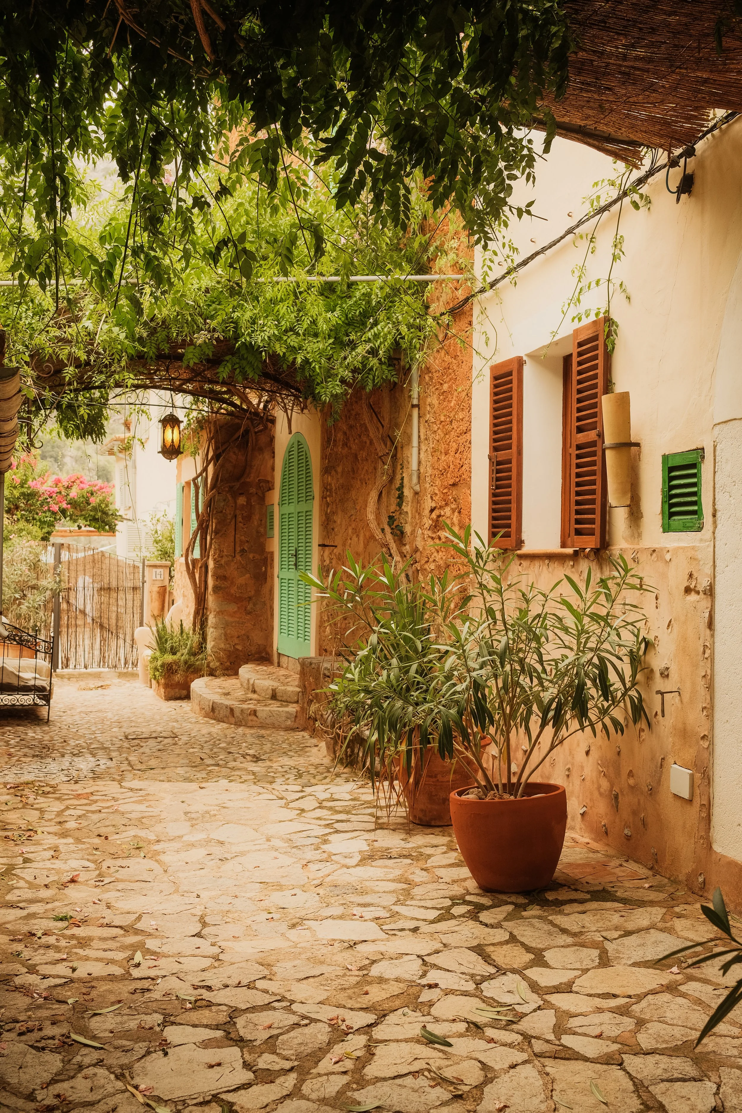 mallorca-deia-stone-alley-green-door-vine-arbor-lantern-travel-photography-11.jpg