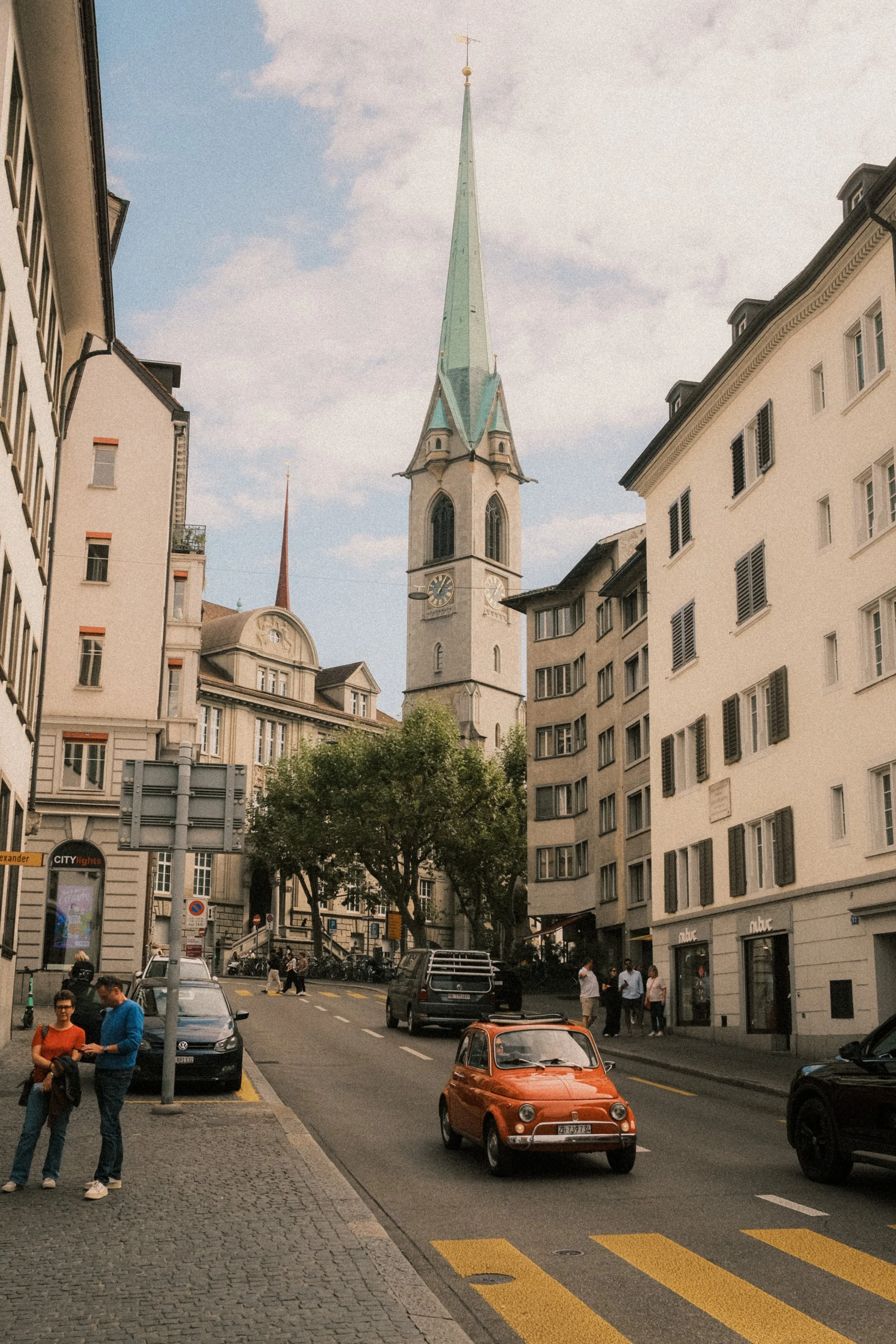 zurich-switzerland-old-town-street-vintage-fiat-church-spire-travel-photography-14.jpg