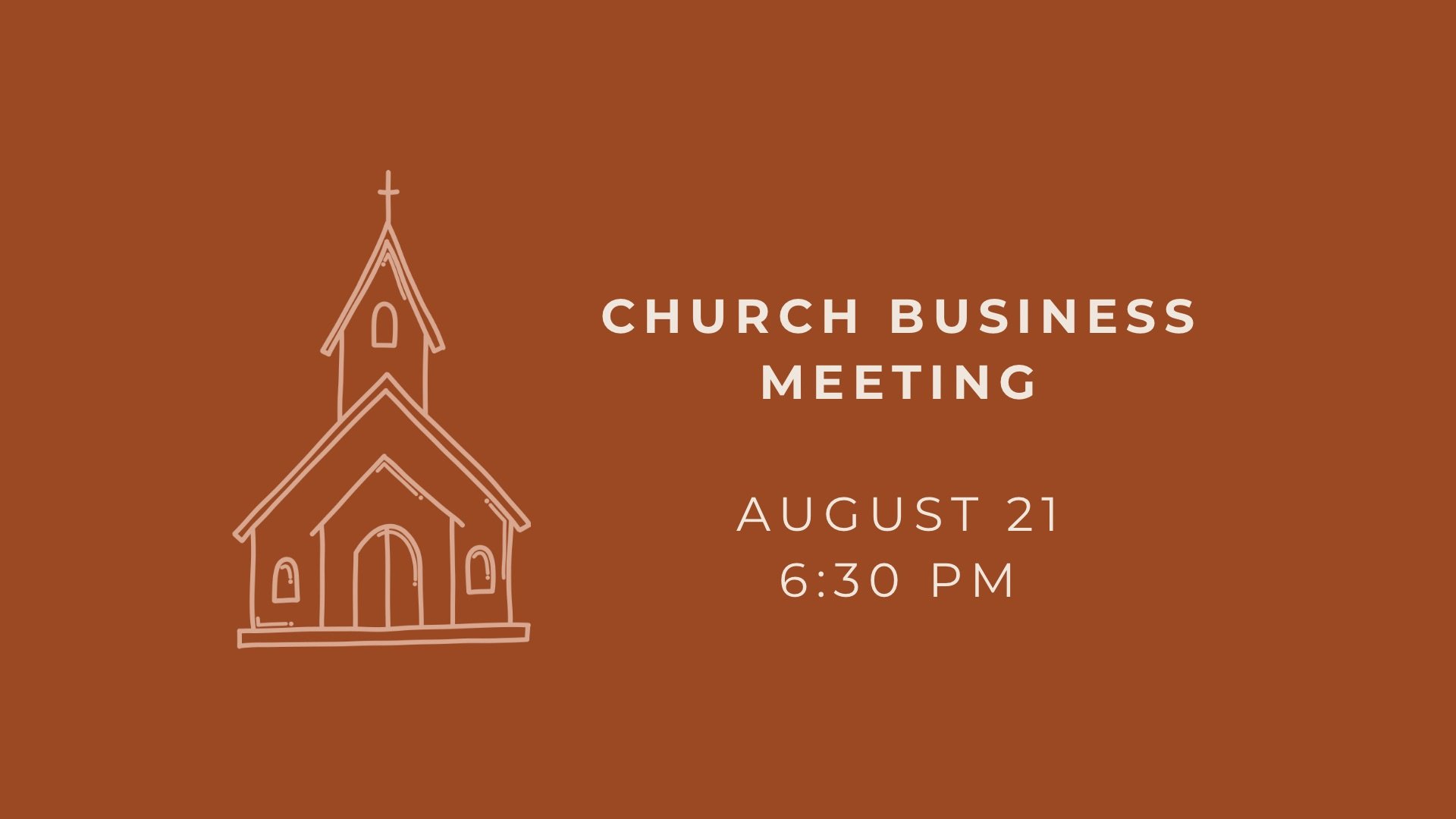 Church Business Meeting