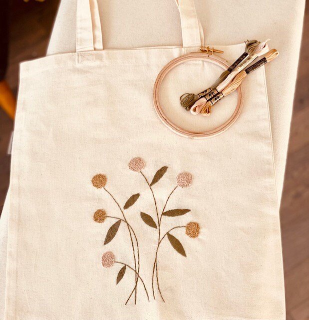My First Embroidery Kit Tote Bag Kit — Julias Broderie