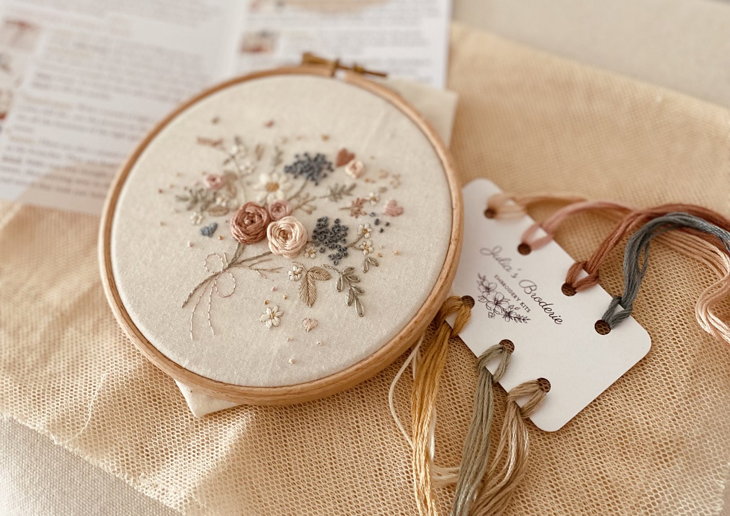 Blowing in the Breeze embroidery kit — Julias Broderie
