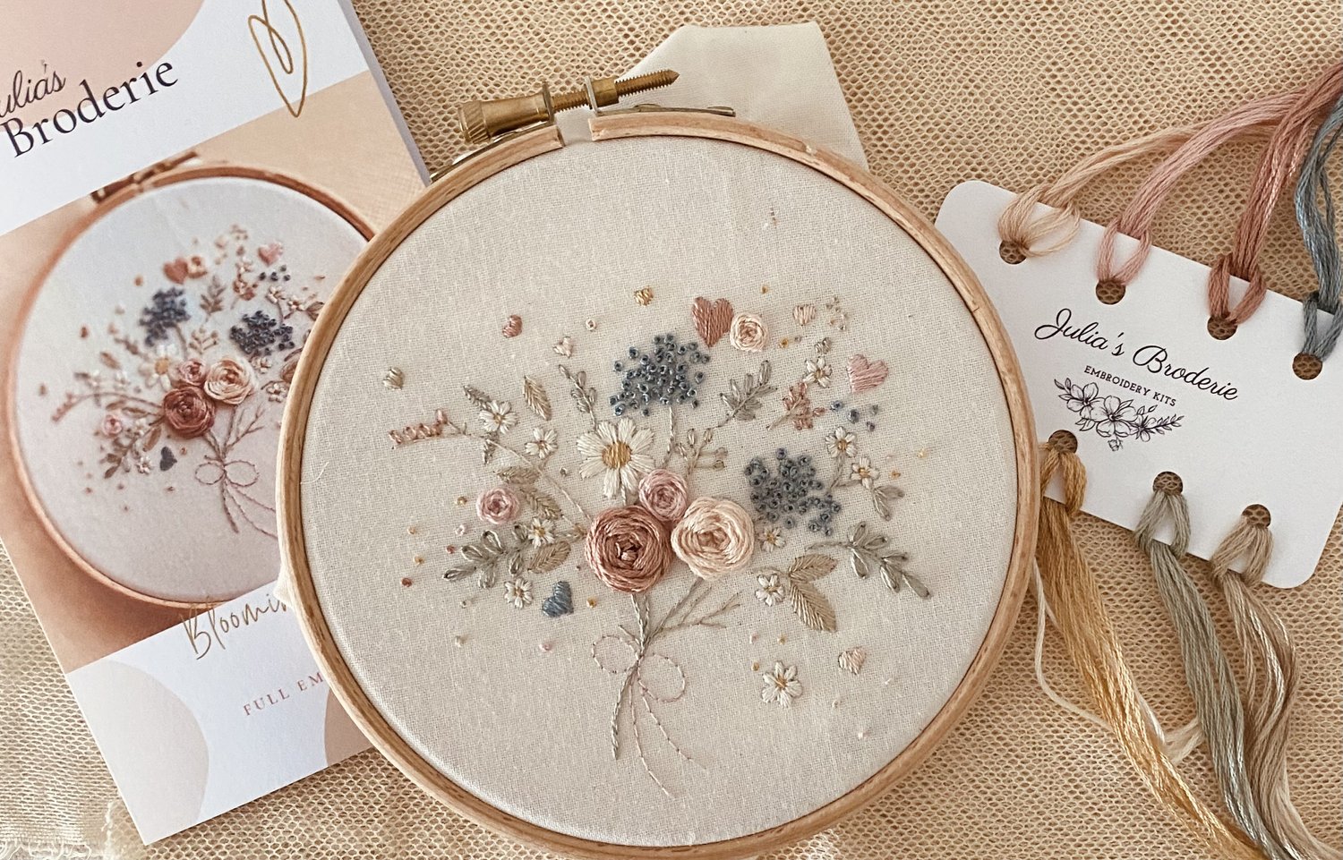 Beginner Embroidery Kit - Harvest Wildflowers - Olivia's Flower Truck