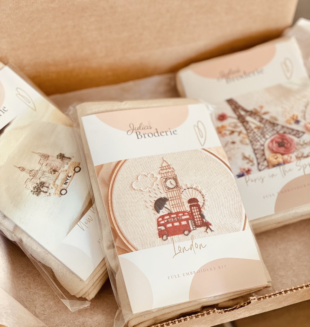 London Embroidery Kit — Julias Broderie