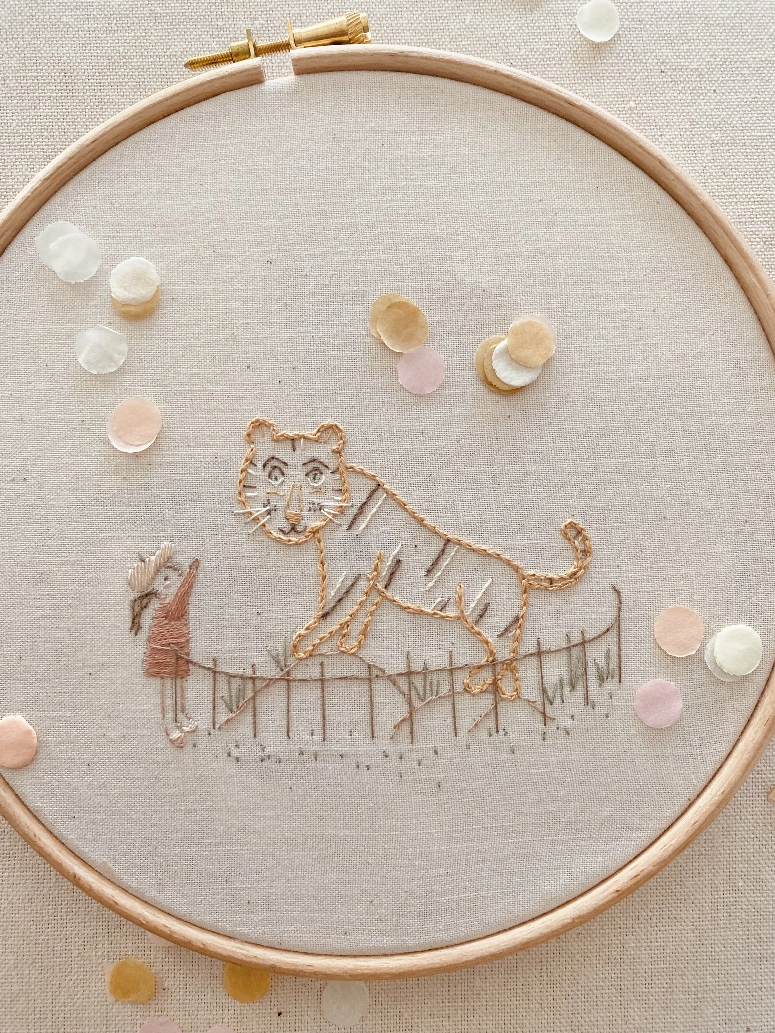 The Girl and the Tiger- A Day at the Zoo Series - New