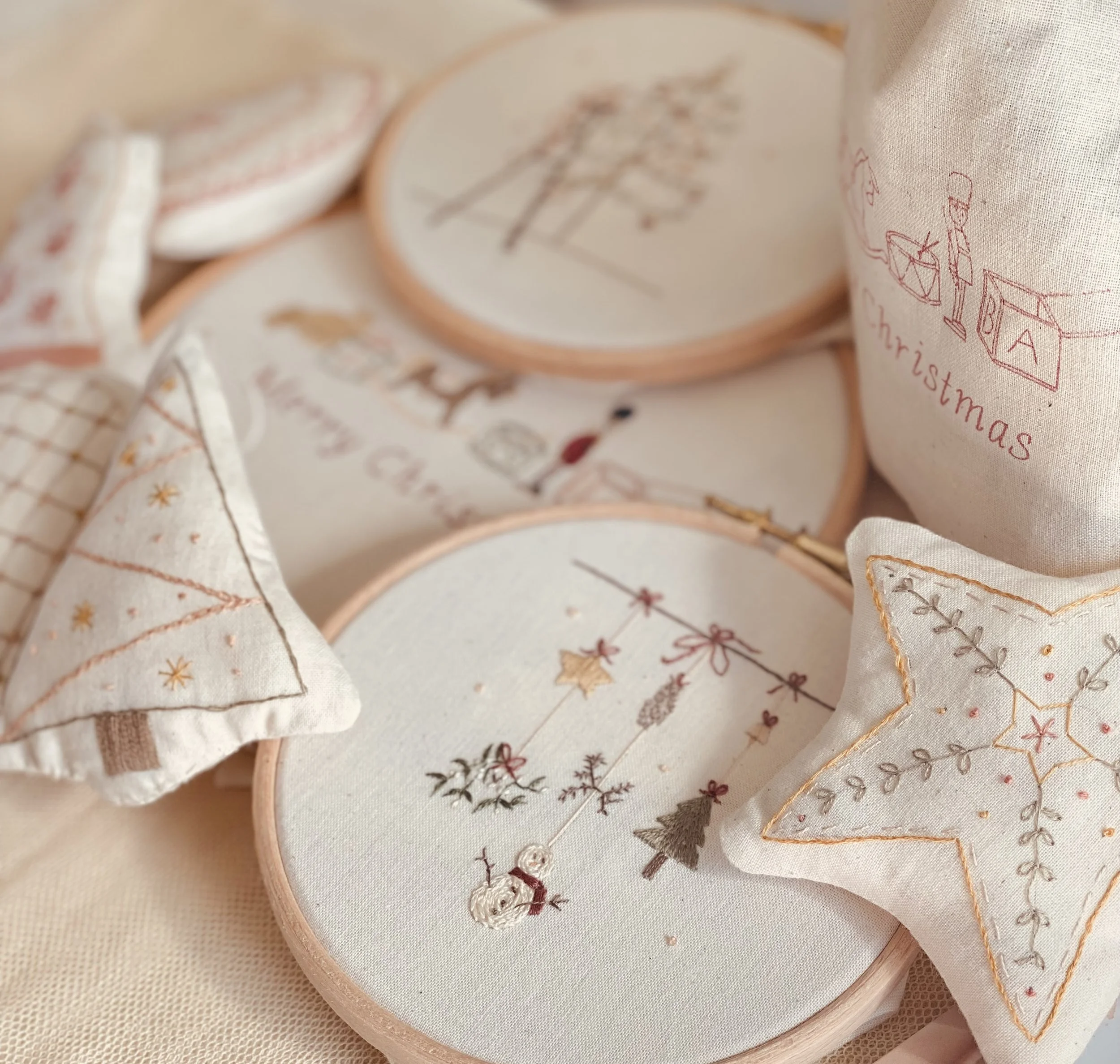 Christmas embroidery kits