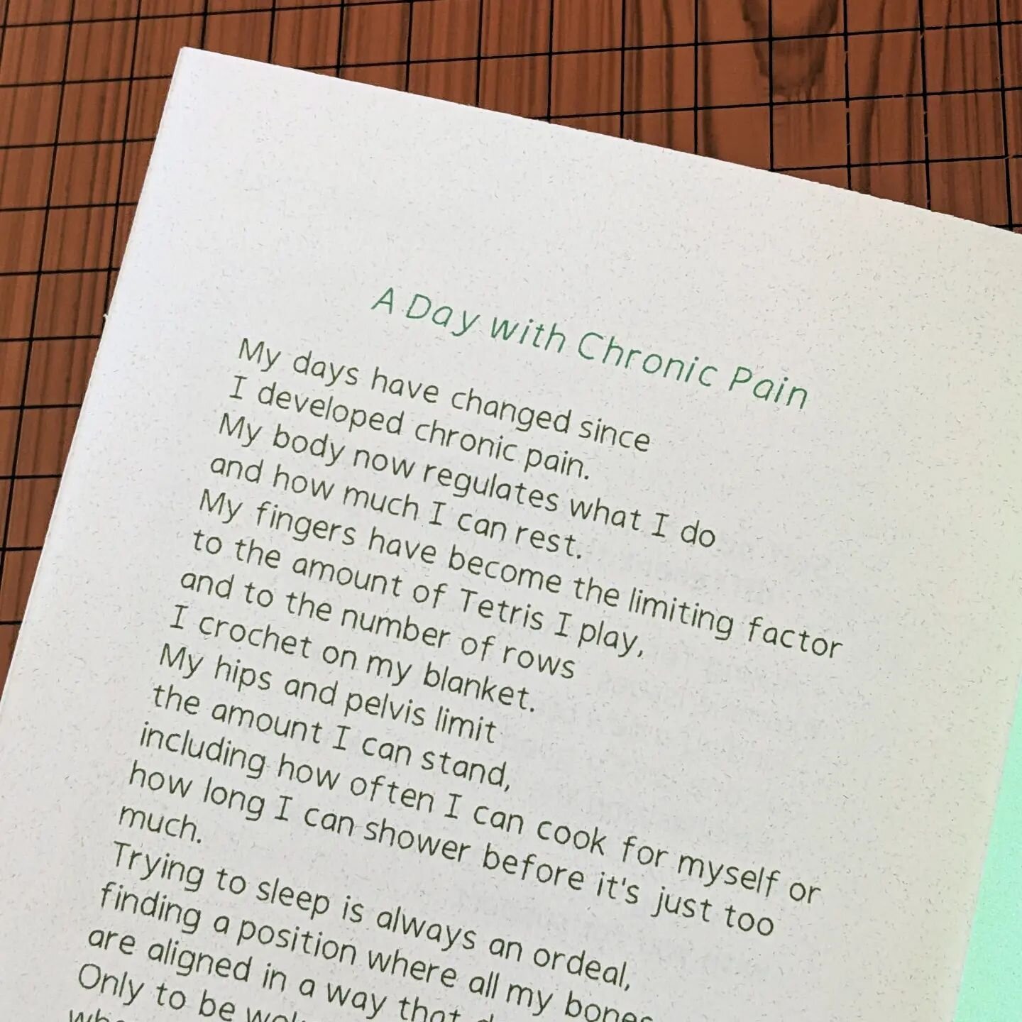 Some more of &quot;Chronically Invisible&quot; 📗 Link in our bio to get a print or digital copy !!

#chronicillness #invisibleillness #invisibledisability #disabilityzine #disabledzinesters #nonbinary #queerartist #zinemaking #zines #poetry #writing