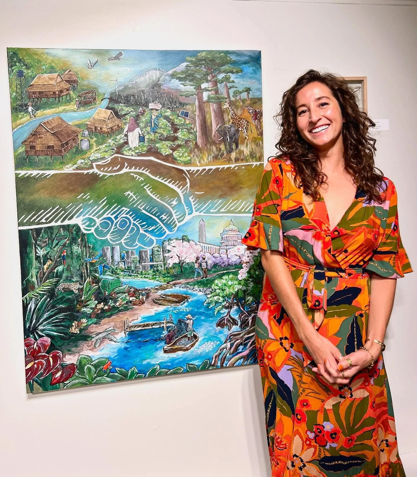 Thank you to everyone who came out last night for the opening of The Unraveling at @wadastpete - I am so, so grateful. Last night I saw several people openly shed tears in front of my paintings - I have no words to describe how moving that was for me