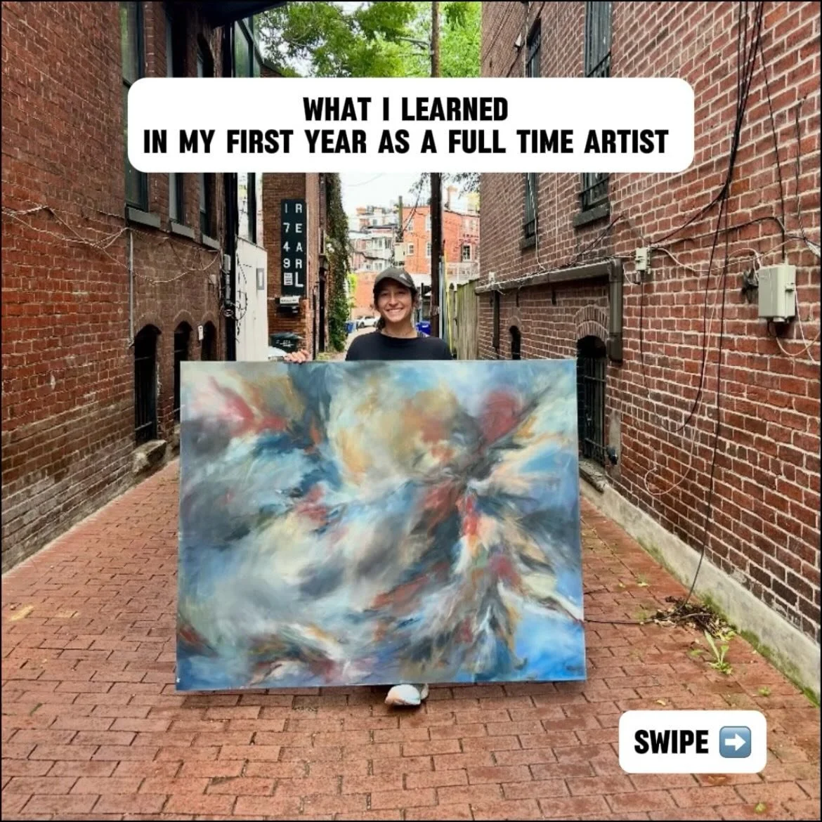 Nearing the end of my art sabbatical year and I&rsquo;ve learned so much about myself and what it means to be a full time artist! Here are the top things I learned 😁 hopefully these learnings help anyone that is interested in full time artistry. I w