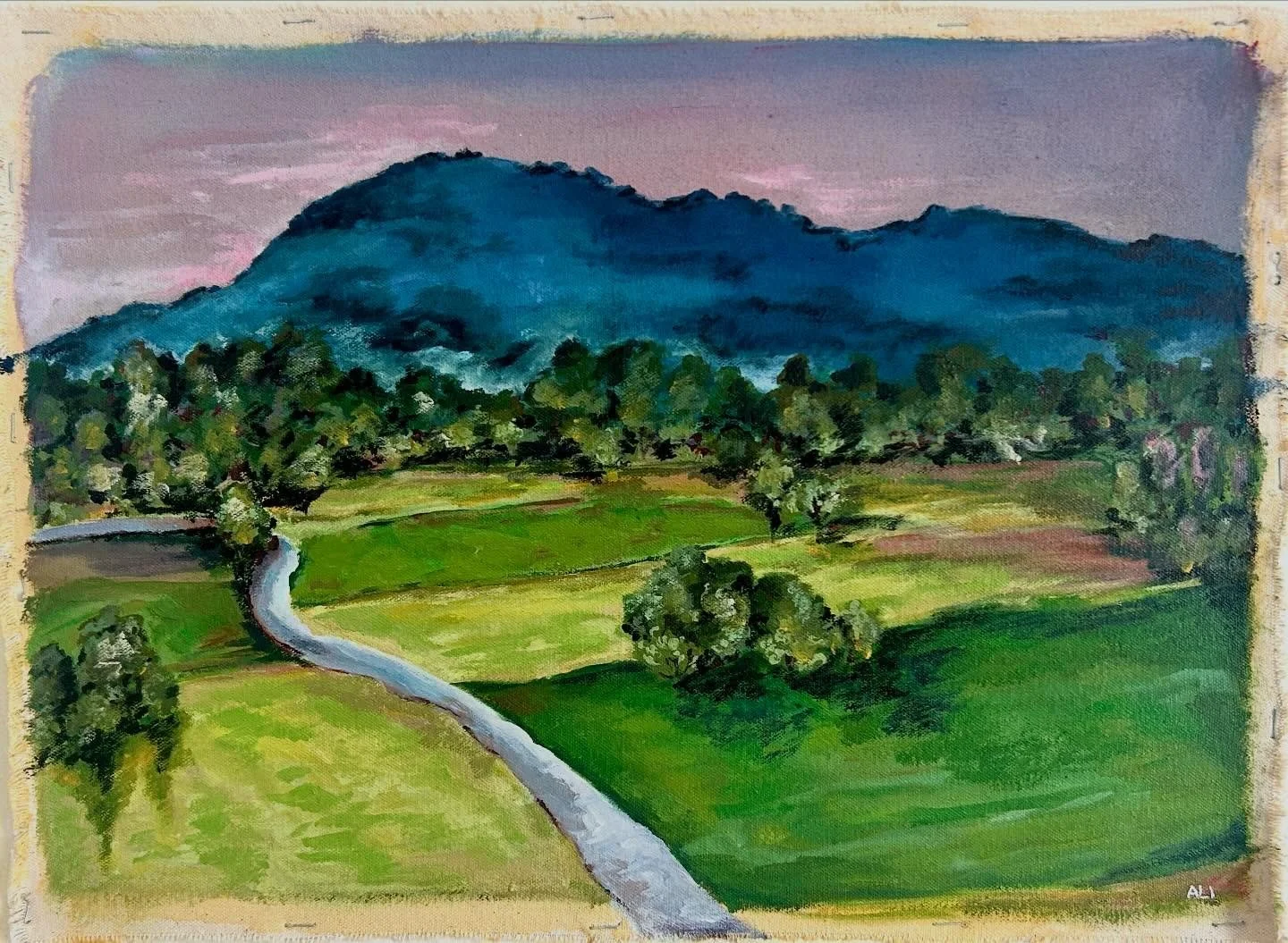 *Available* Delta of the Mekong River. Original acrylic painting on raw canvas with clear gesso base. Unstretched canvas is 14x19.

This painting is #4 in the 26 Endangered Ecosystem series that is intended to exhibit in early 2027. Pre-order the pai