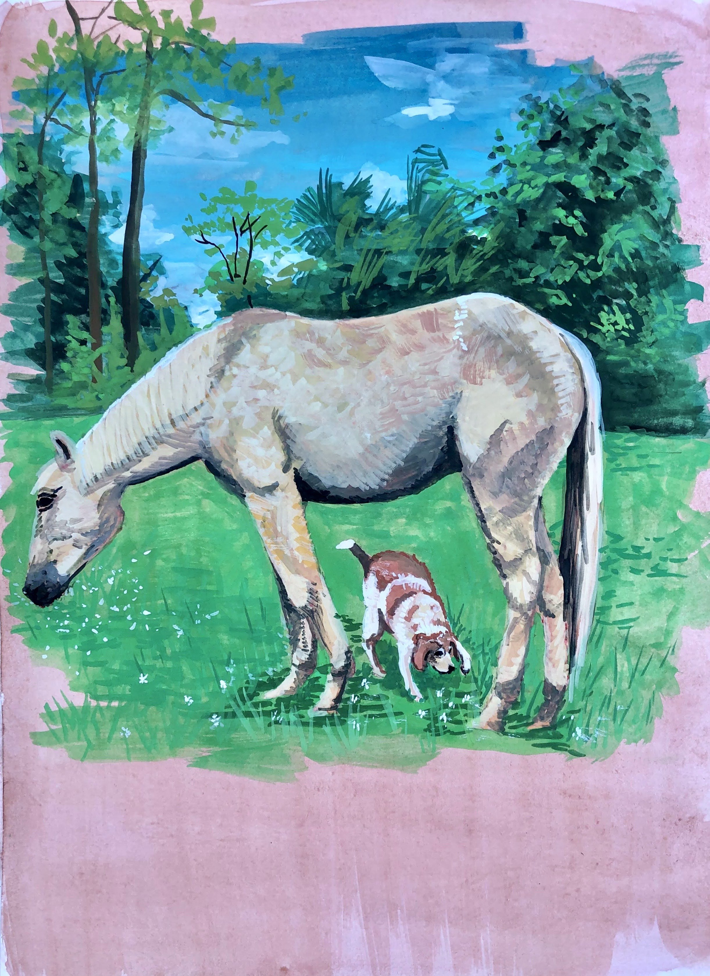 "Skip and Max at Home"
Gouche