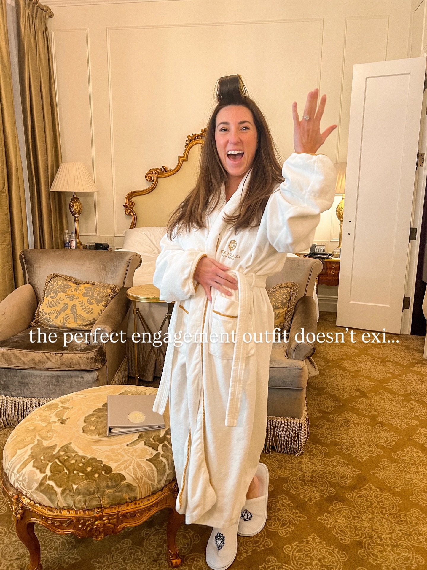 Ringing in the new year with my fianc&eacute; 💍 I&rsquo;ve never felt more like myself than getting proposed to looking like this 🧖🏻&zwj;♀️ Revisiting memorable moments from 2025 and our little proposal at the plaza takes the cake (the wedding cak