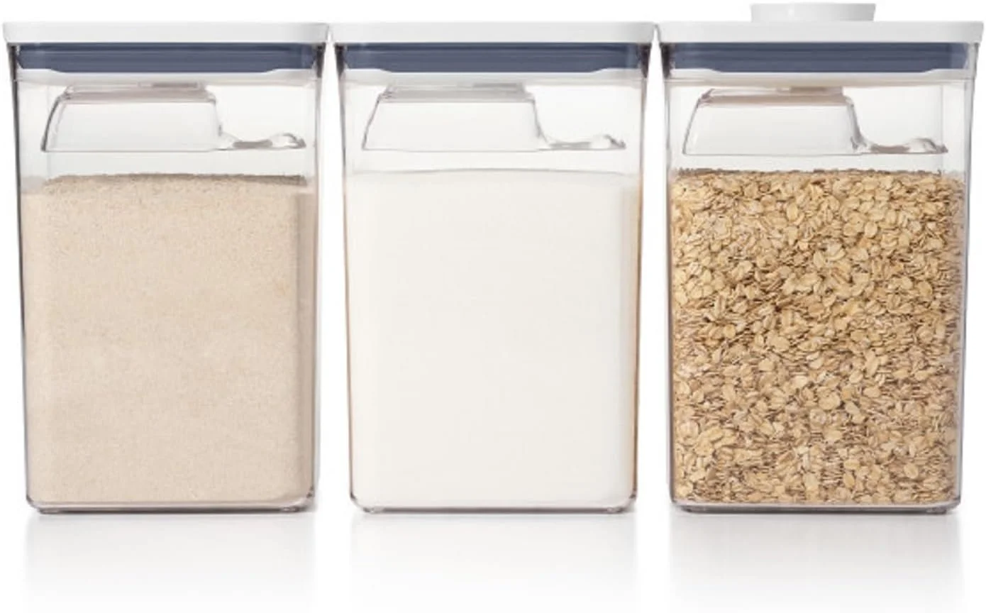 Pantry Organization with Scoop - flour, sugar, grains