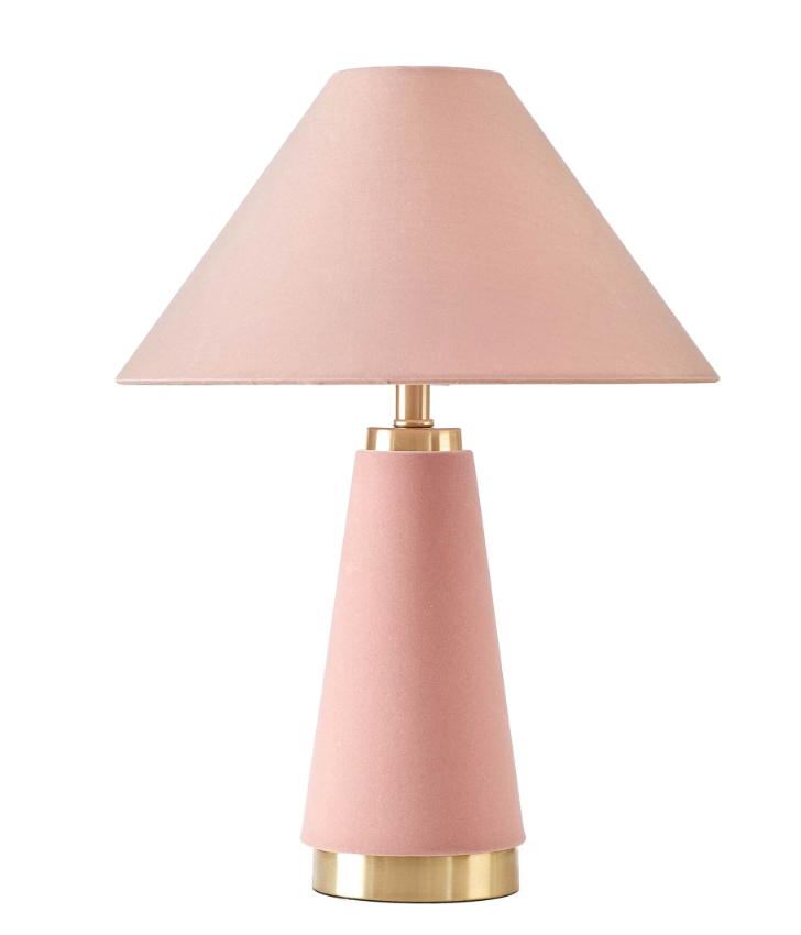 Rose Velvet Lamp