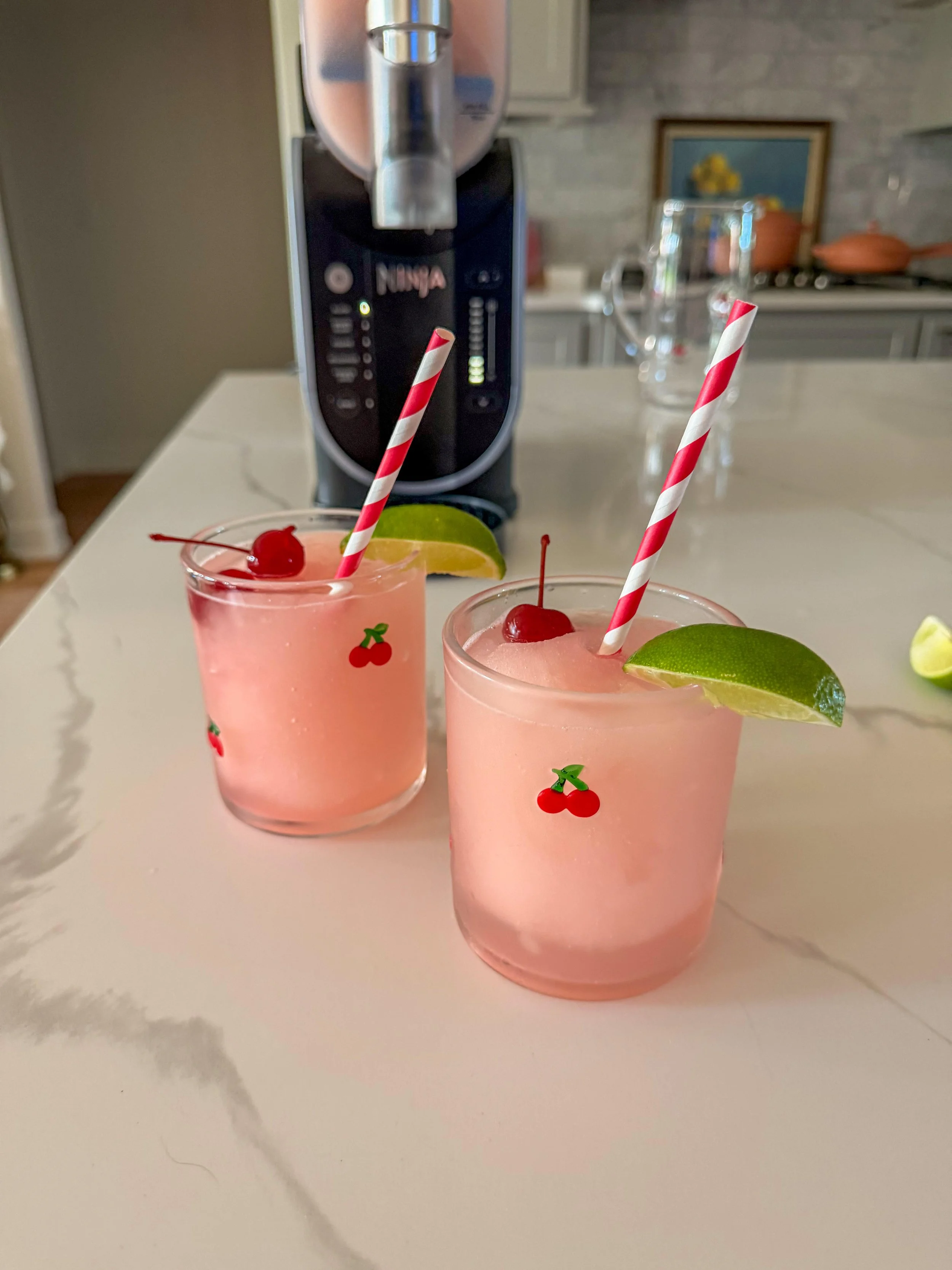 cherry limeade slushi fun frozen summer drinks