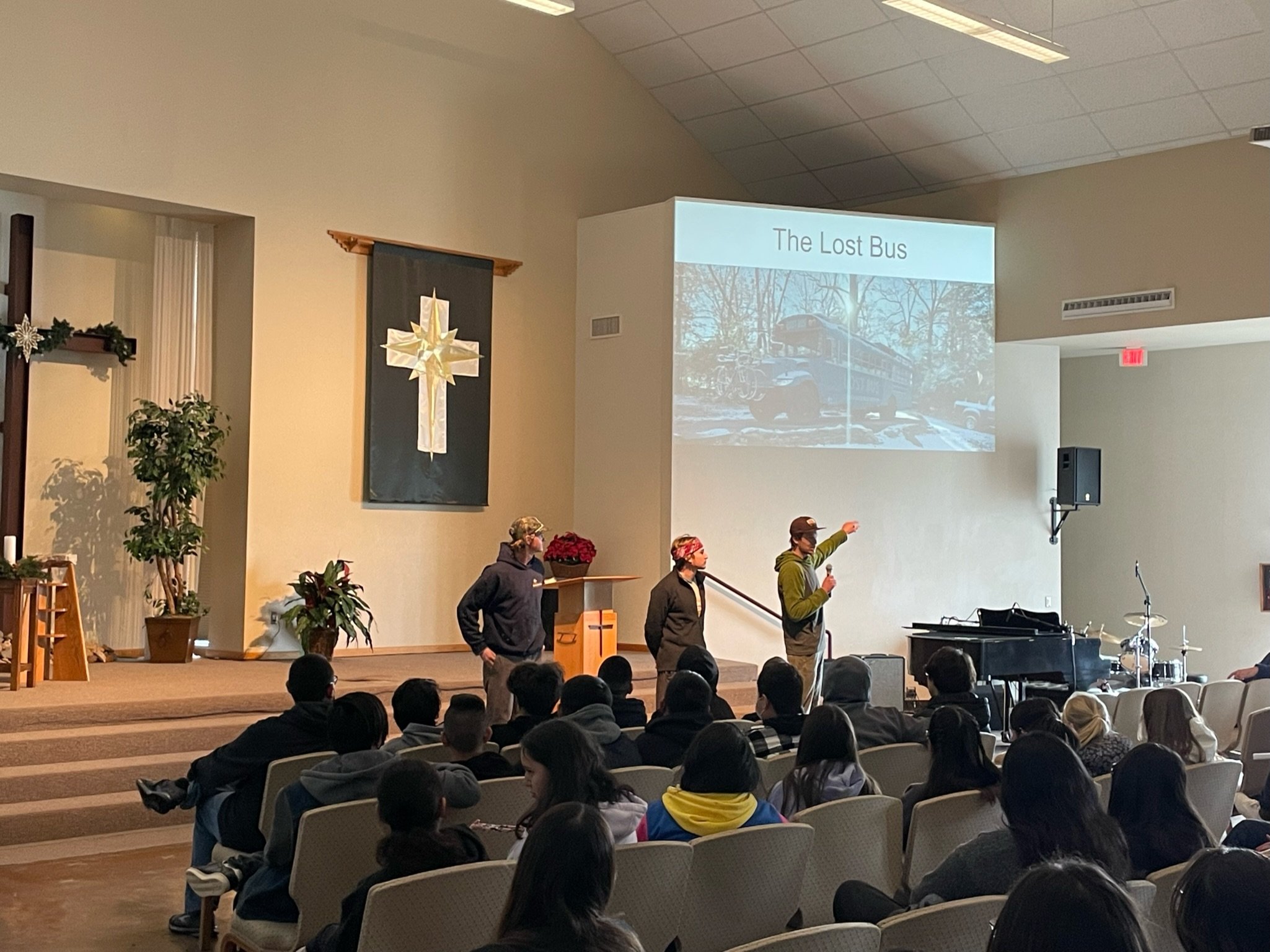 Chapel with the middle schoolers, they were very engaging!